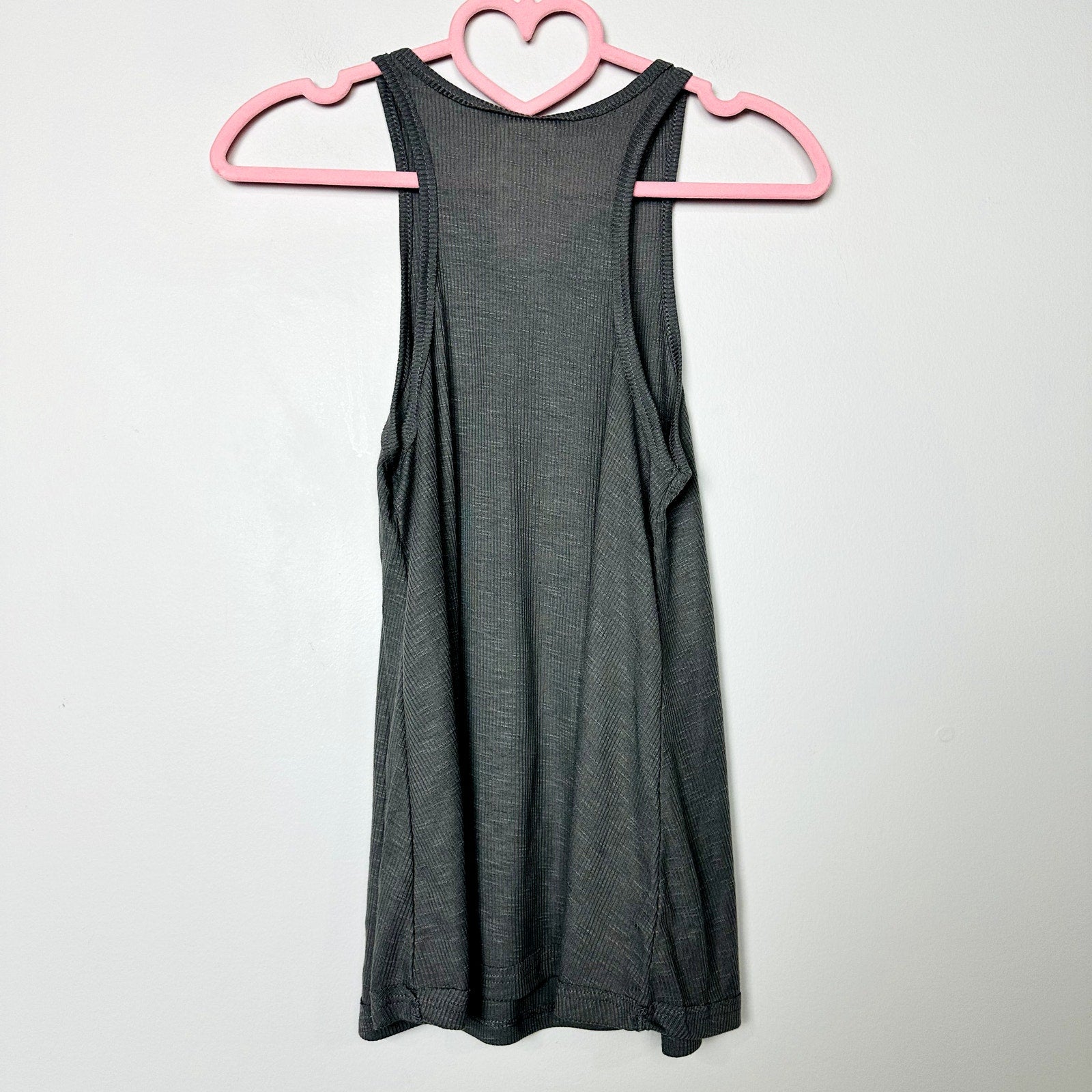 Free People NWOT Ribbed tank top Gray Size XS