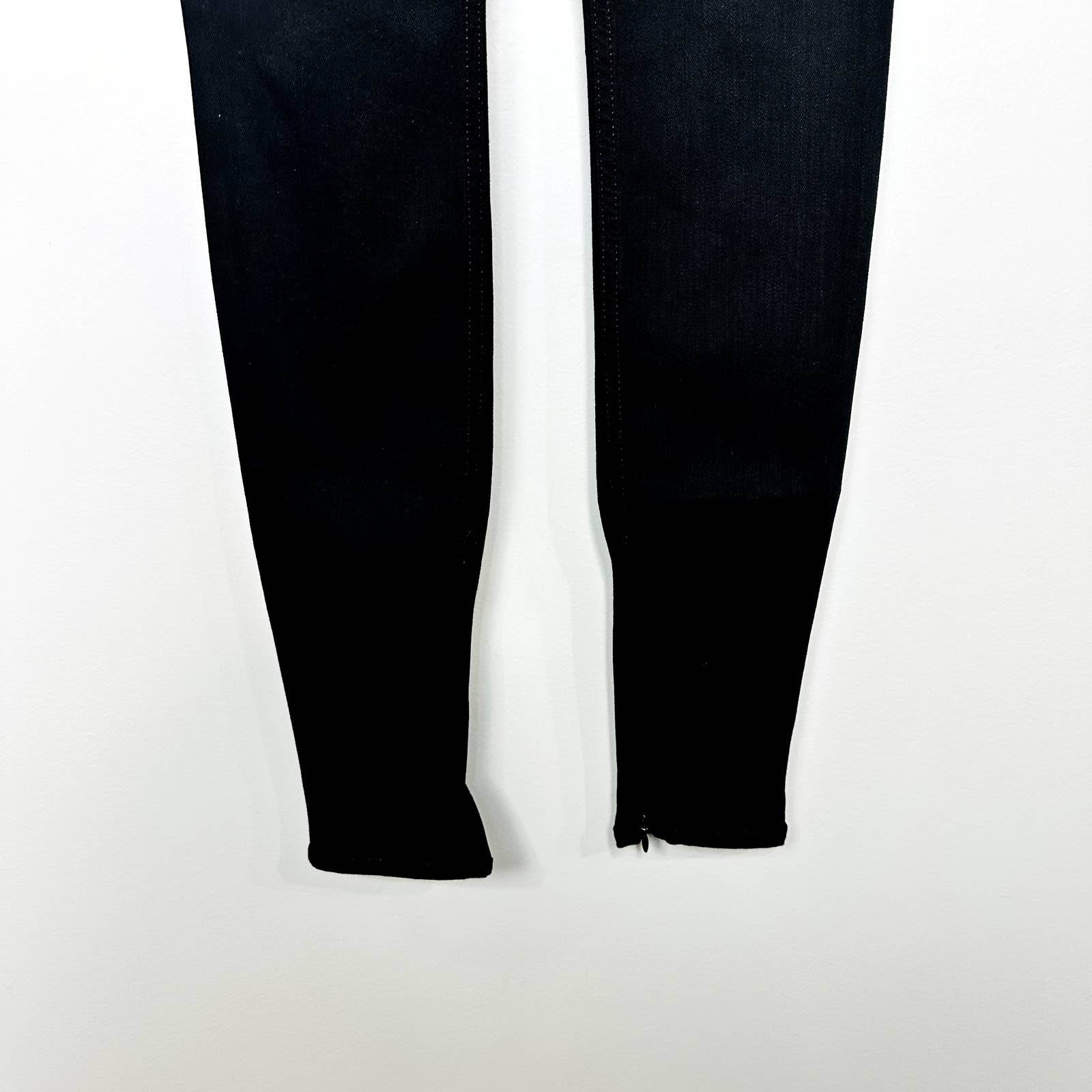 rag & bone NWT Nina High Rise Pull-On with Slit Skinny Denim Jeans Black Size XS