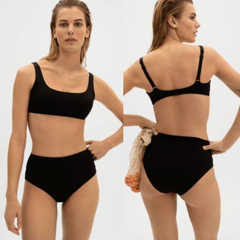 Everlane NWT The High-Rise Hipster Bottom Casual Comfy Panty Black Size Small