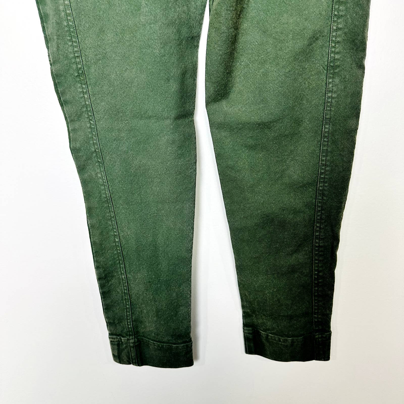 Chaser NWT Button Fly High Rise Moto Utility Skinny Pants Vintage Green Sz Small