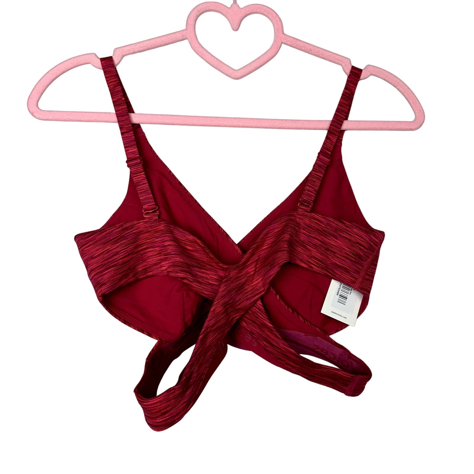 Outdoor Voices NWT Flow Low Coverage Bra Rose Garden Size Small