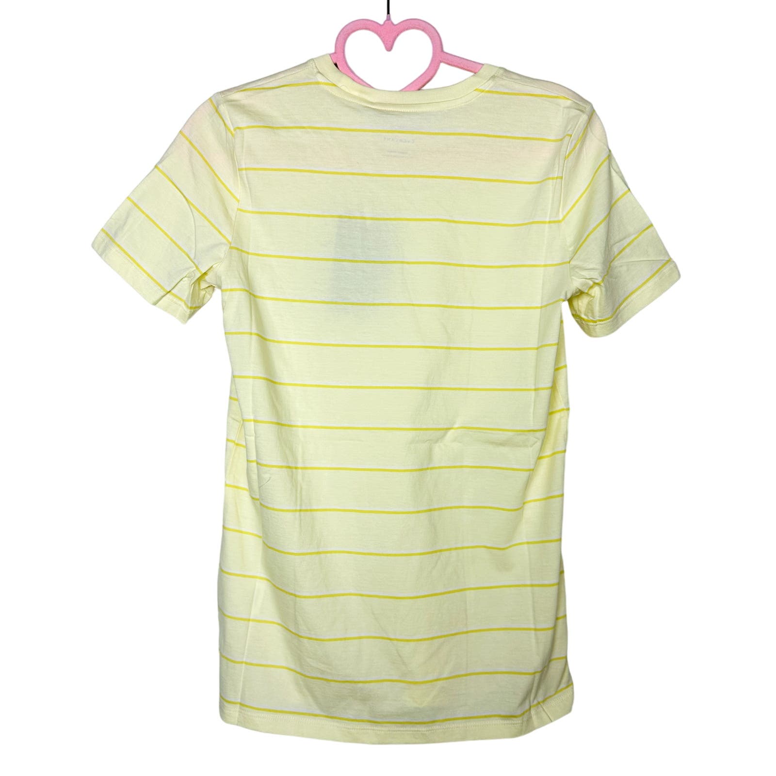 Everlane NWT Organic Cotton Stripe Crewneck Tee Yellow Size Large