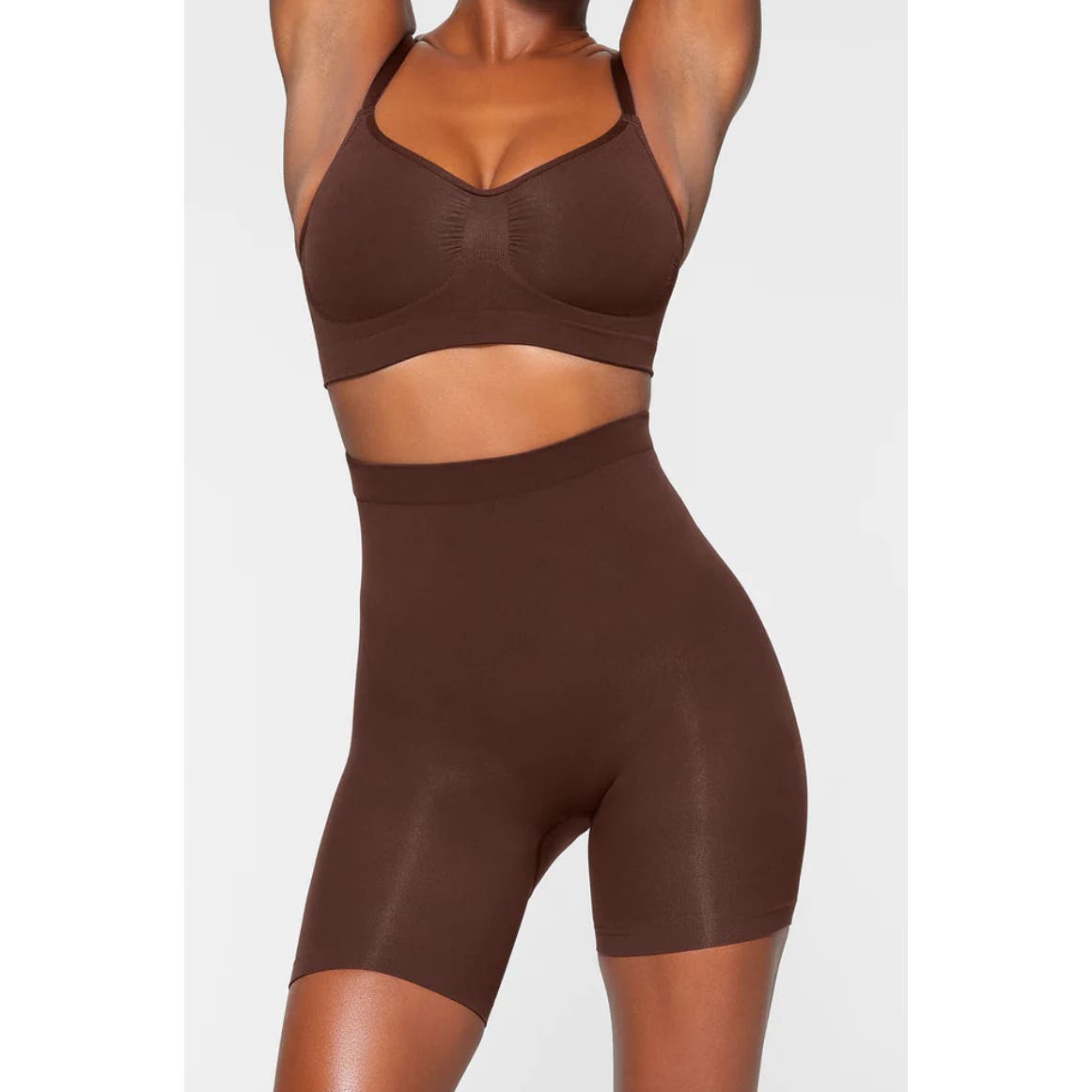 Skims NWOT MID THIGH SHORT Cocoa Size XXS/XS