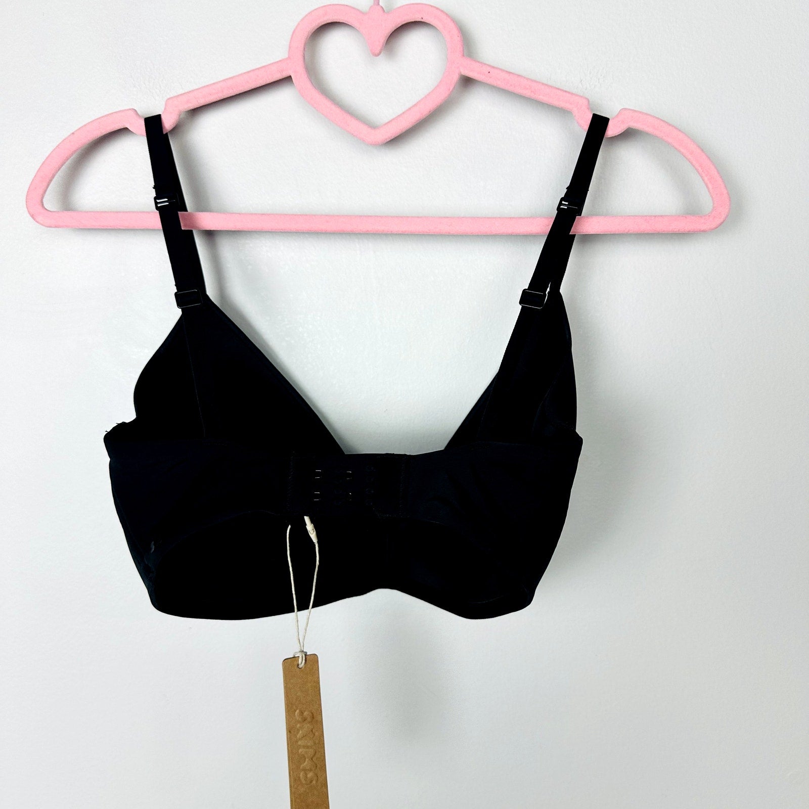 Skims NWT Onyx Wireless Lightly Lined Seamless Bralette Bra 32DD
