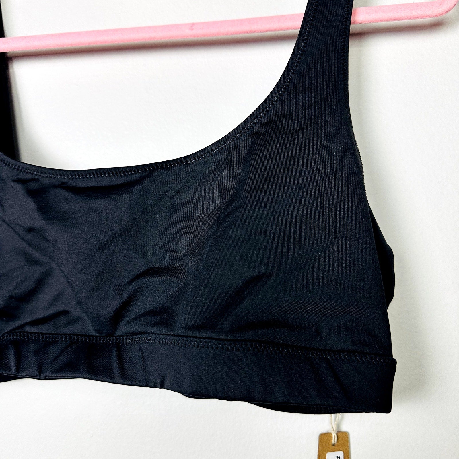 Skims NWT Onyx Recycled Swim Tank Bikini Top Size Large