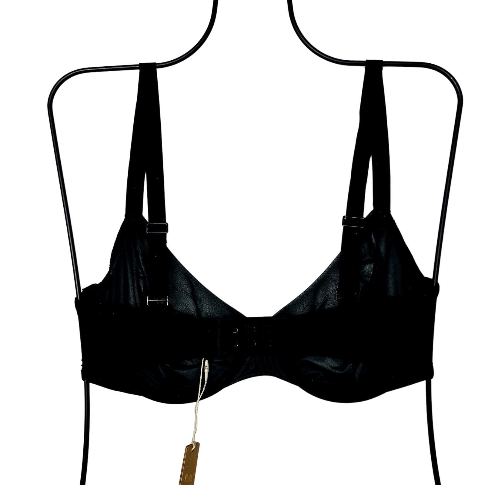 SKIMS NWT Onyx No Show Unlined Demi Bra Size 32DD