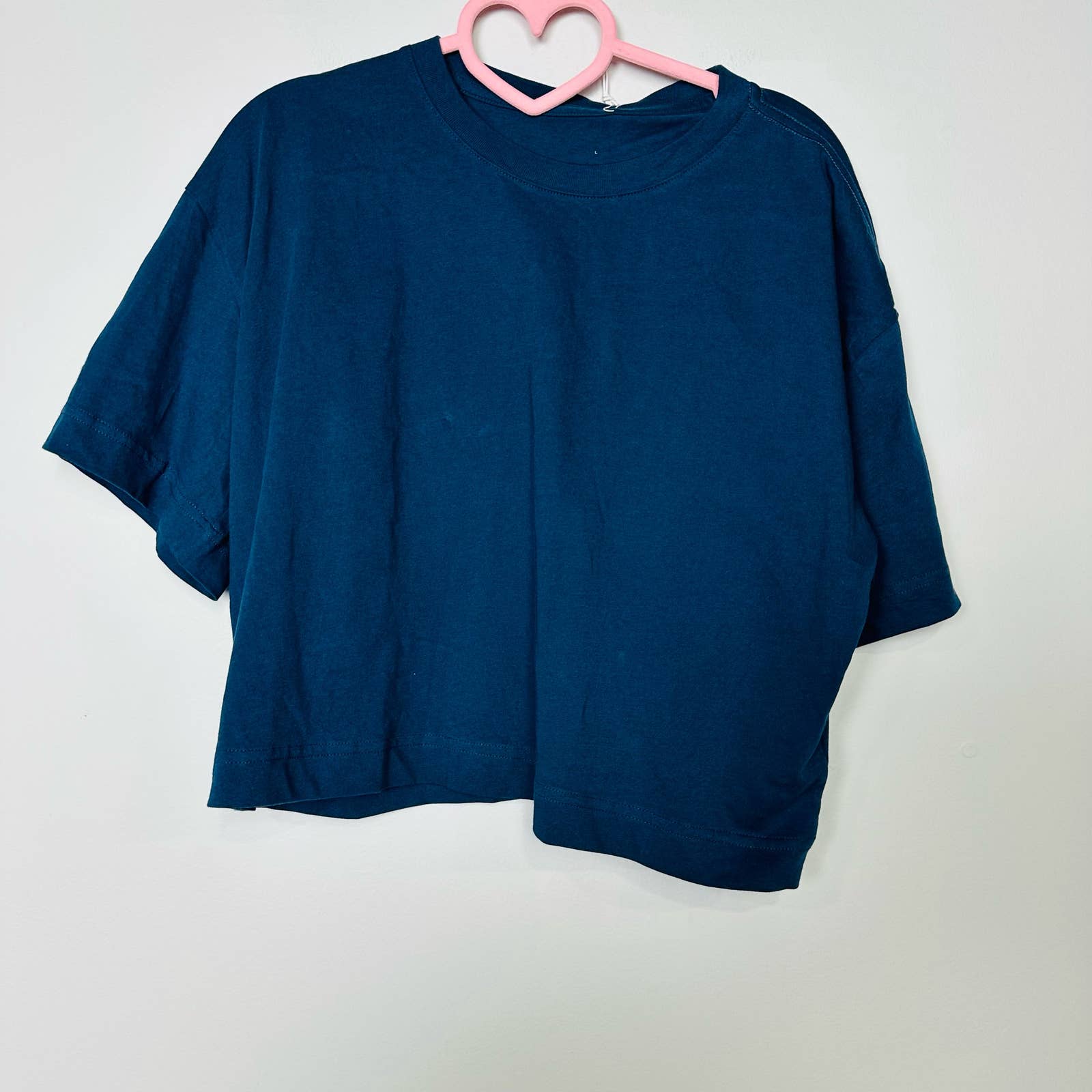 Everlane NWT The Cotton Organic Crew Neck Uniform Shirt Dark Blue Size Large