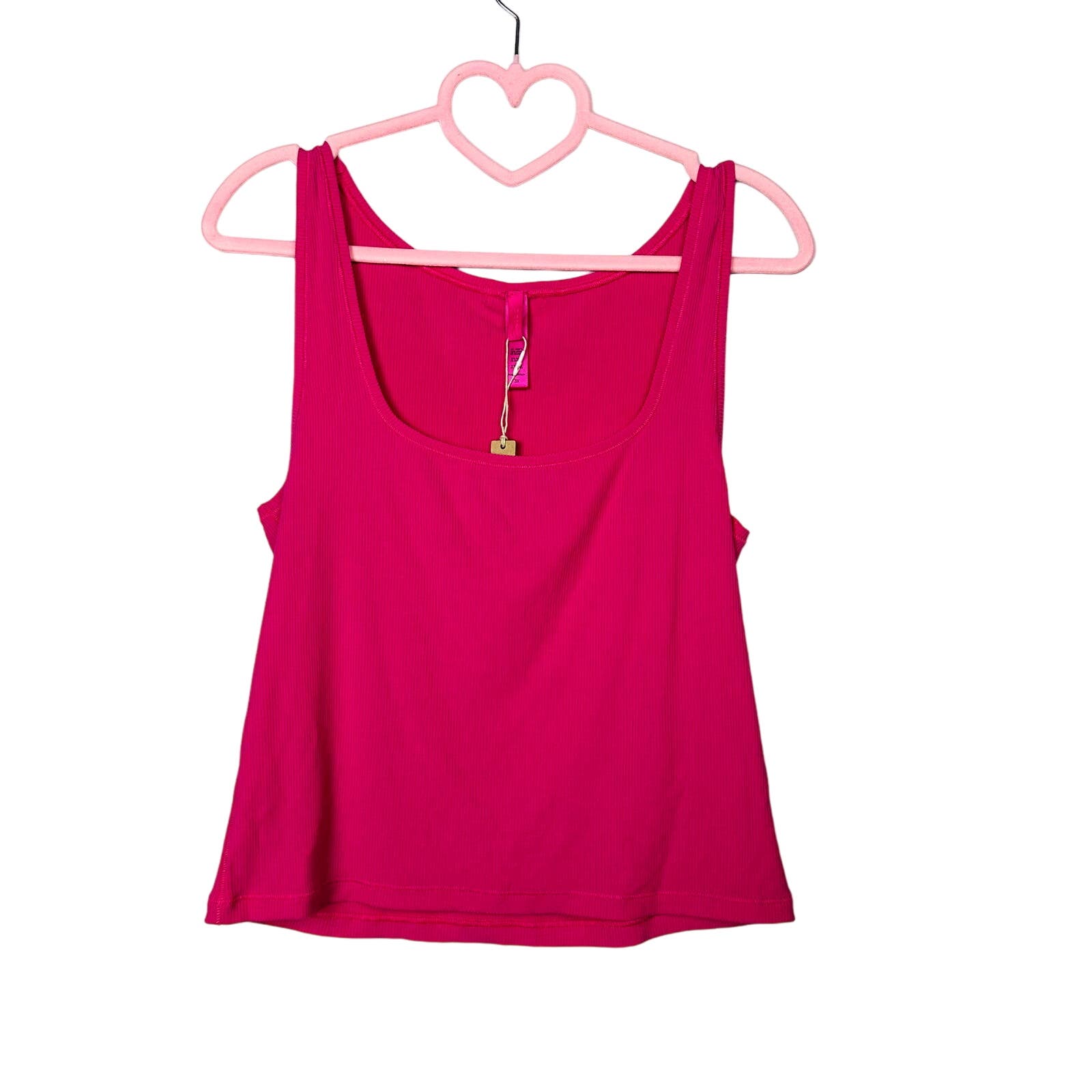 SKIMS NWT Hot Pink Soft Lounge Scoop Neck Tank Size 3X