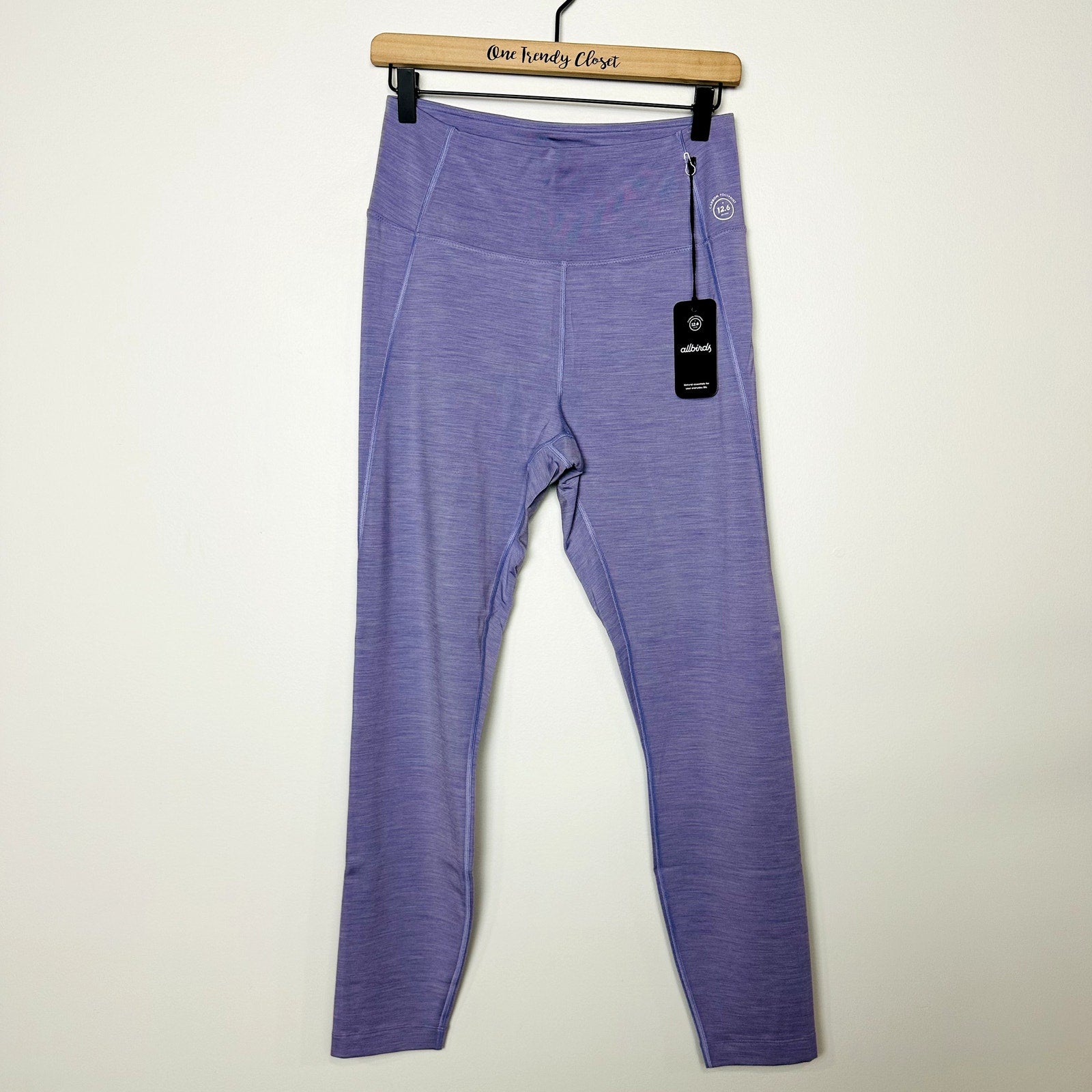 Allbirds NWT Purple Hush Natural Flow Stretch Leggings Size Large
