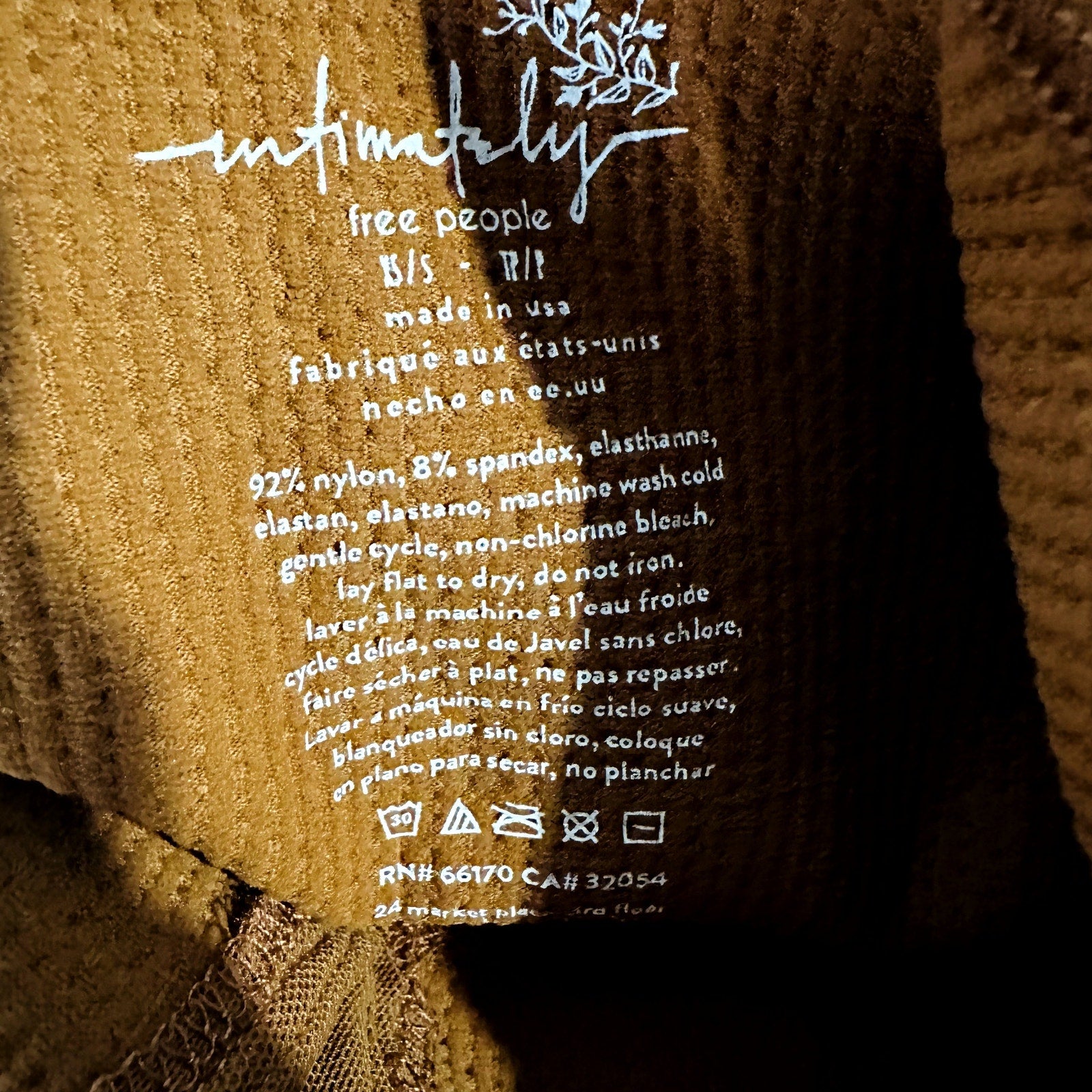 Free People NWOT Rust Orange Come Around Cami Size XS/S