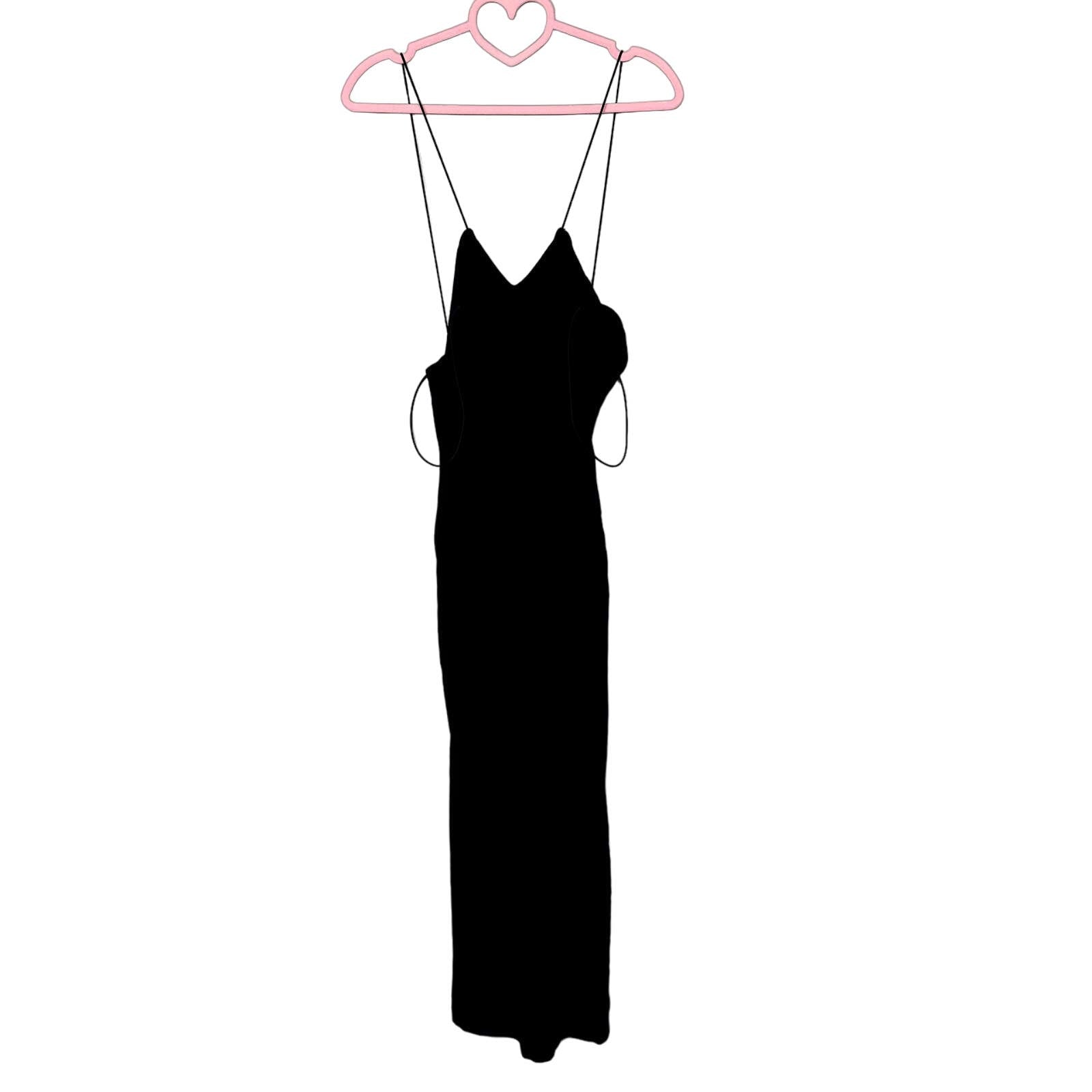Ser.O.Ya NWT Black Brogan Jersey Bodycon Midi Dress Size Small