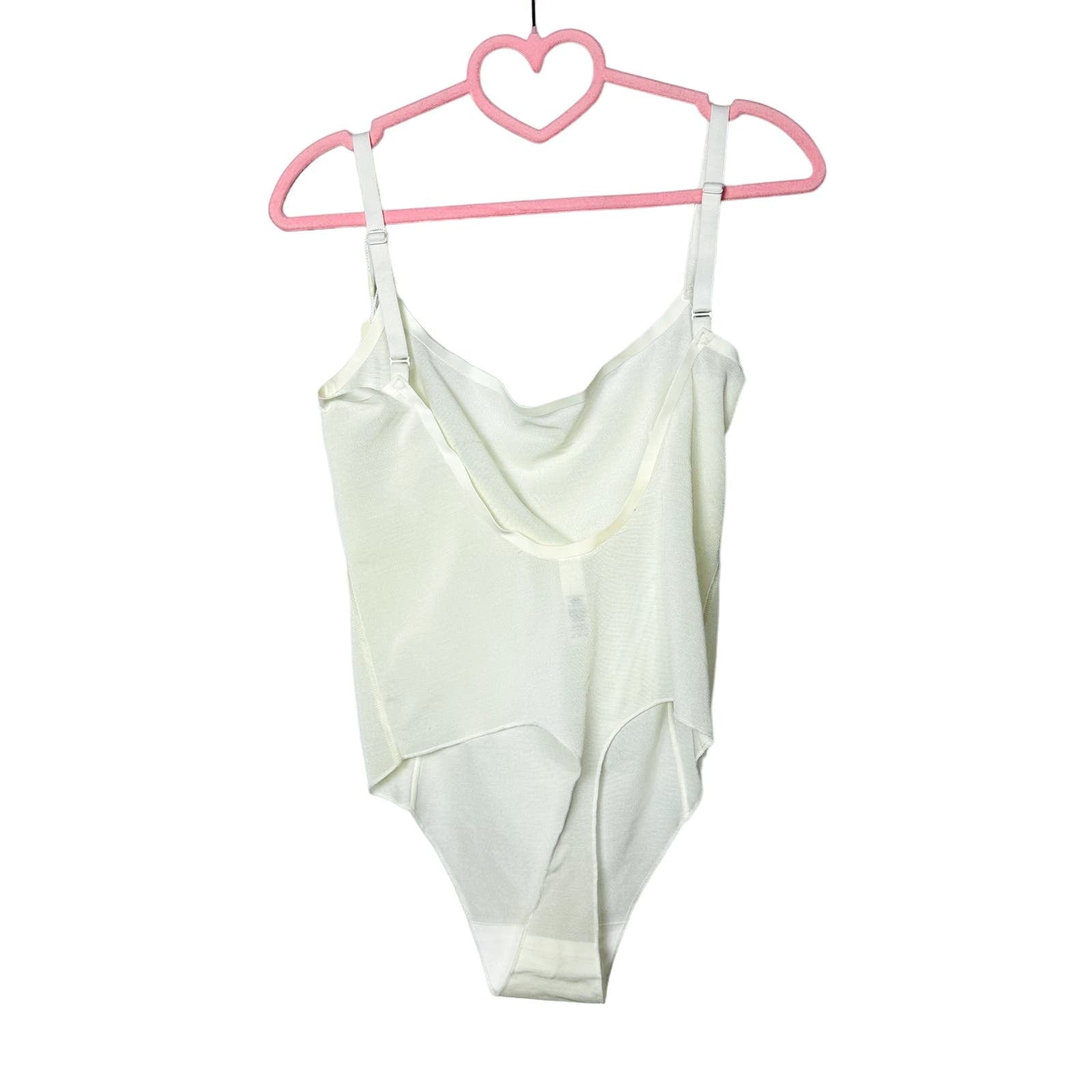 SKIMS NWT Bone Summer Mesh Strappy Bodysuit Size Large