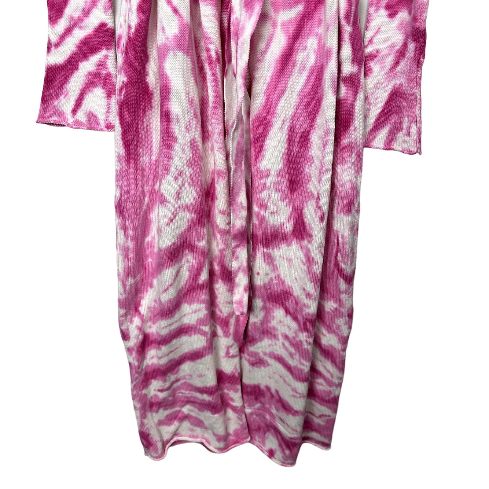 Ser.O.Ya Revolve NWT Pink Gloria Long Cardigan with Tie Belt Size Large