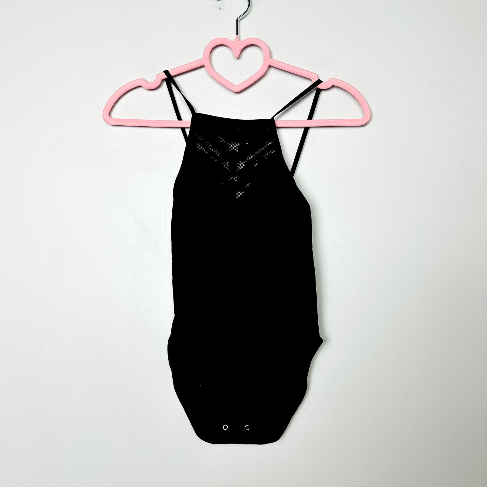 Free People Intimately NWOT Black Solstice Bodysuit Size XS/S