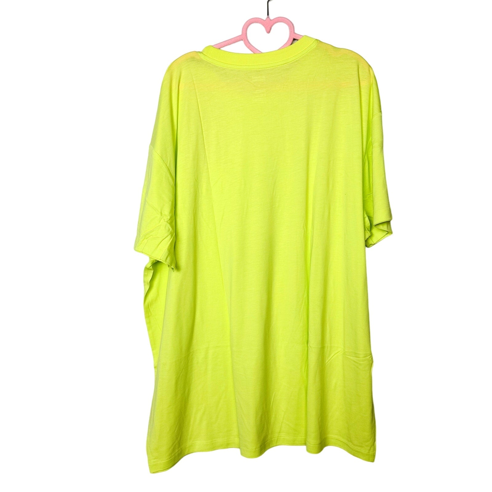 Girlfriend Collective NWT Unisex Crewneck T-Shirt Top lime Green Size 9