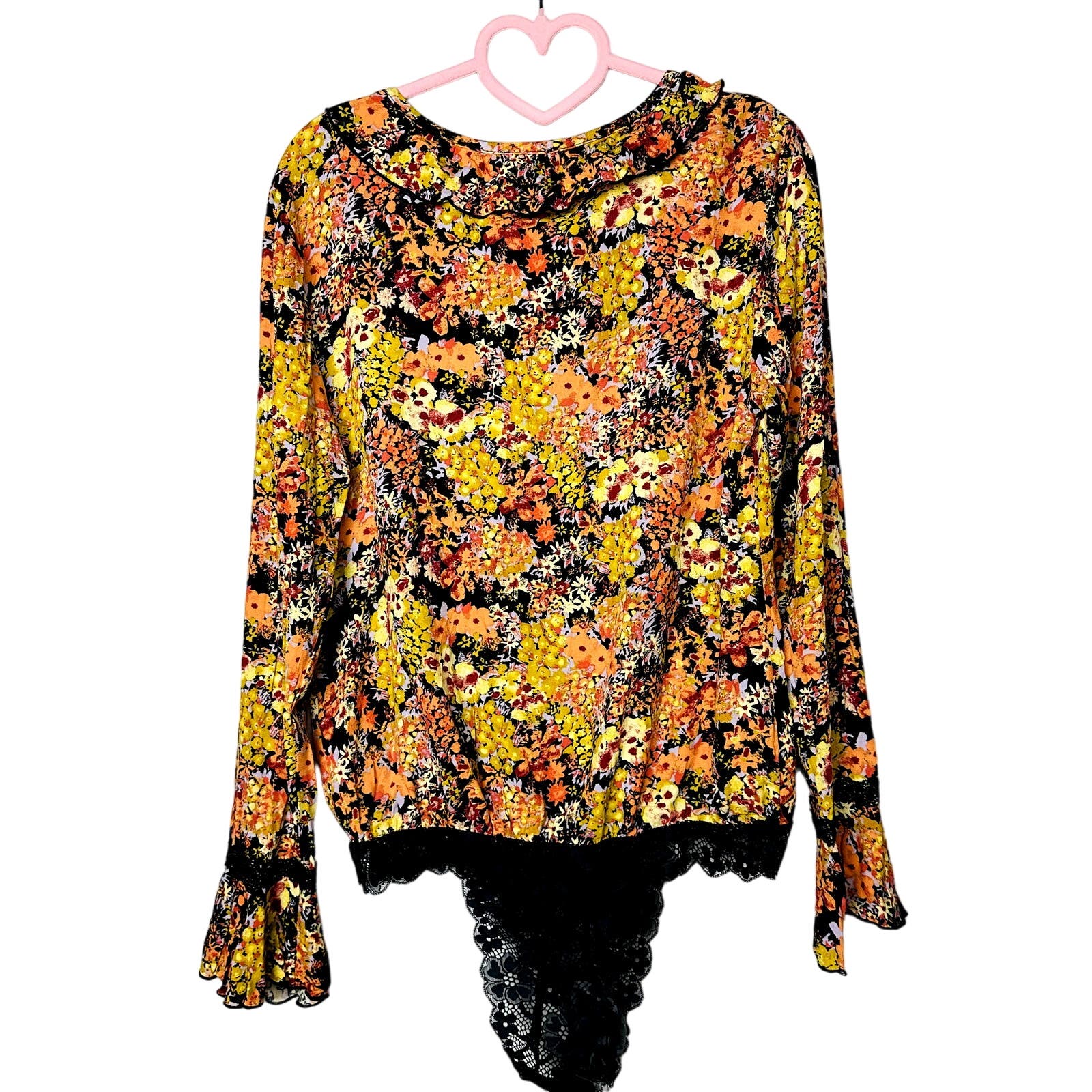 Free People NWT Revolve Heat Wave Bodysuit Yellow Size Small