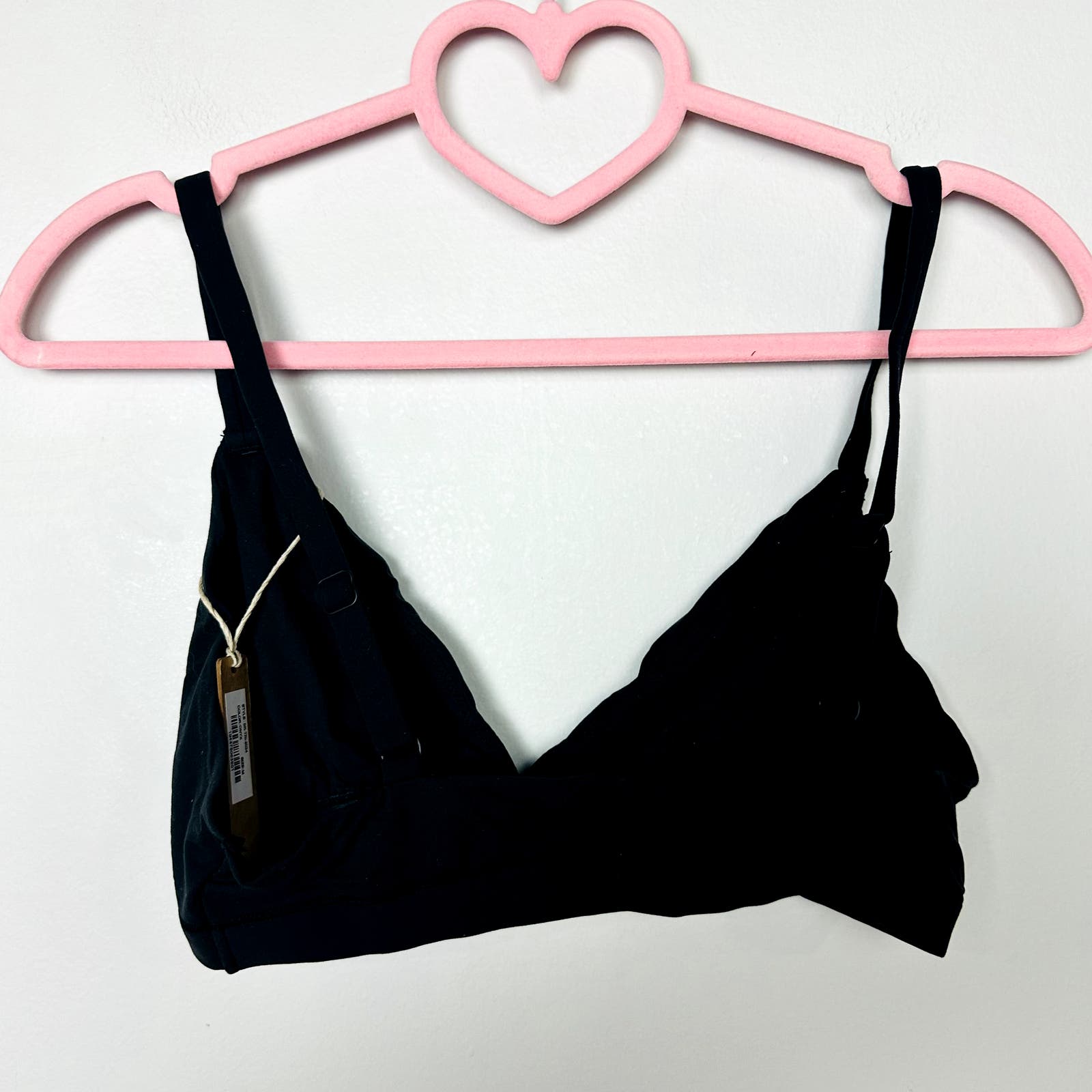 SKIMS NWT Onyx Fits Everybody Triangle Bralette Size Medium