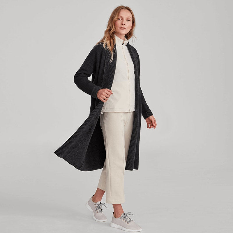 Allbirds NWT Natural Black The Cardi Long 100% Wool Size XL