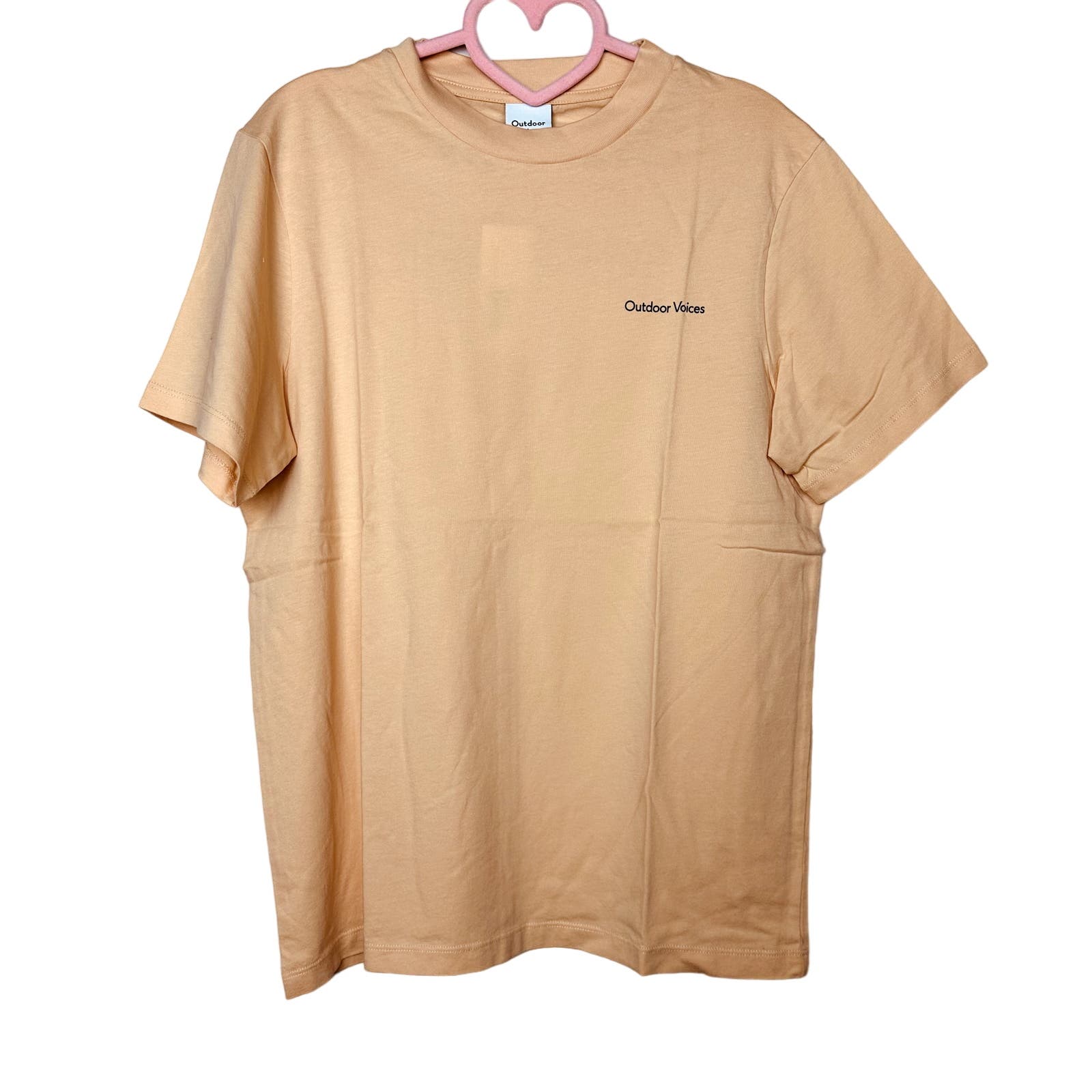 Outdoor Voices NWT Teammate Unisex Tee Champagne Size XS