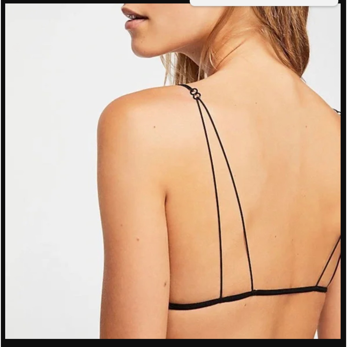 Free People NWOT Intimately Seamless Simply Sweet Bra Black Size XS/S