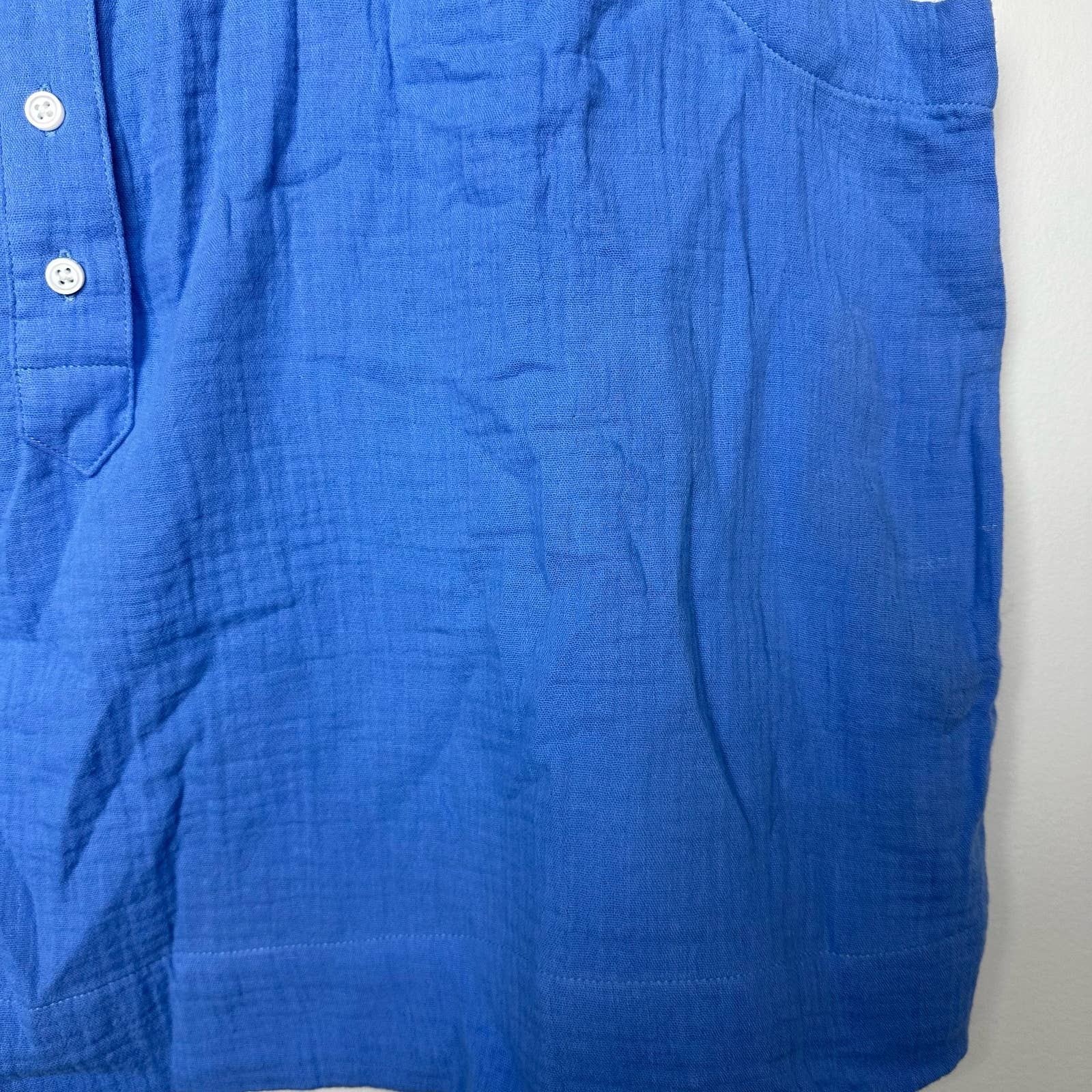 J. Crew NWT Blue Sleeveless Cora Top In Soft Gauze Size XL
