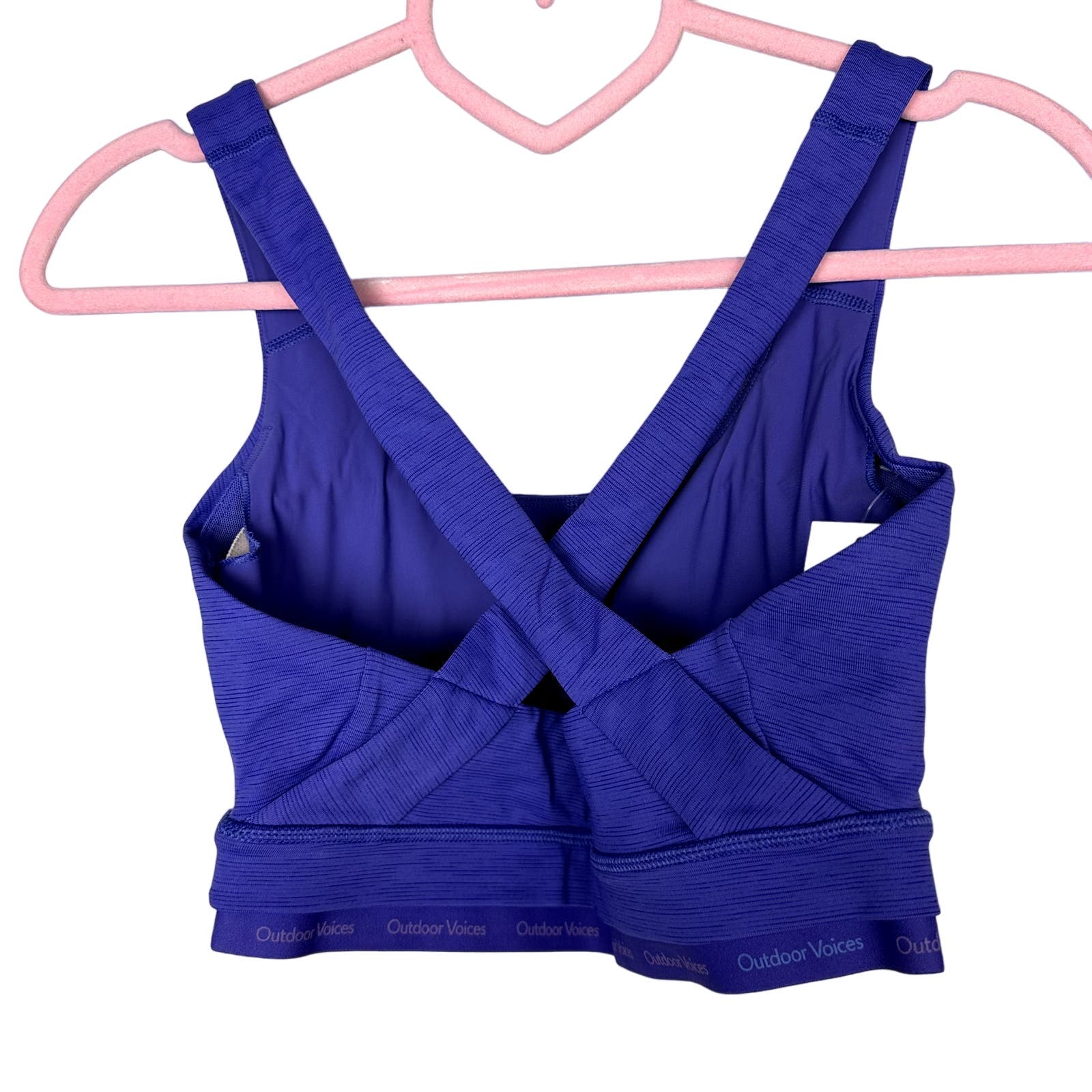 Outdoor Voices NWT Thrive Bra Violet Size Small