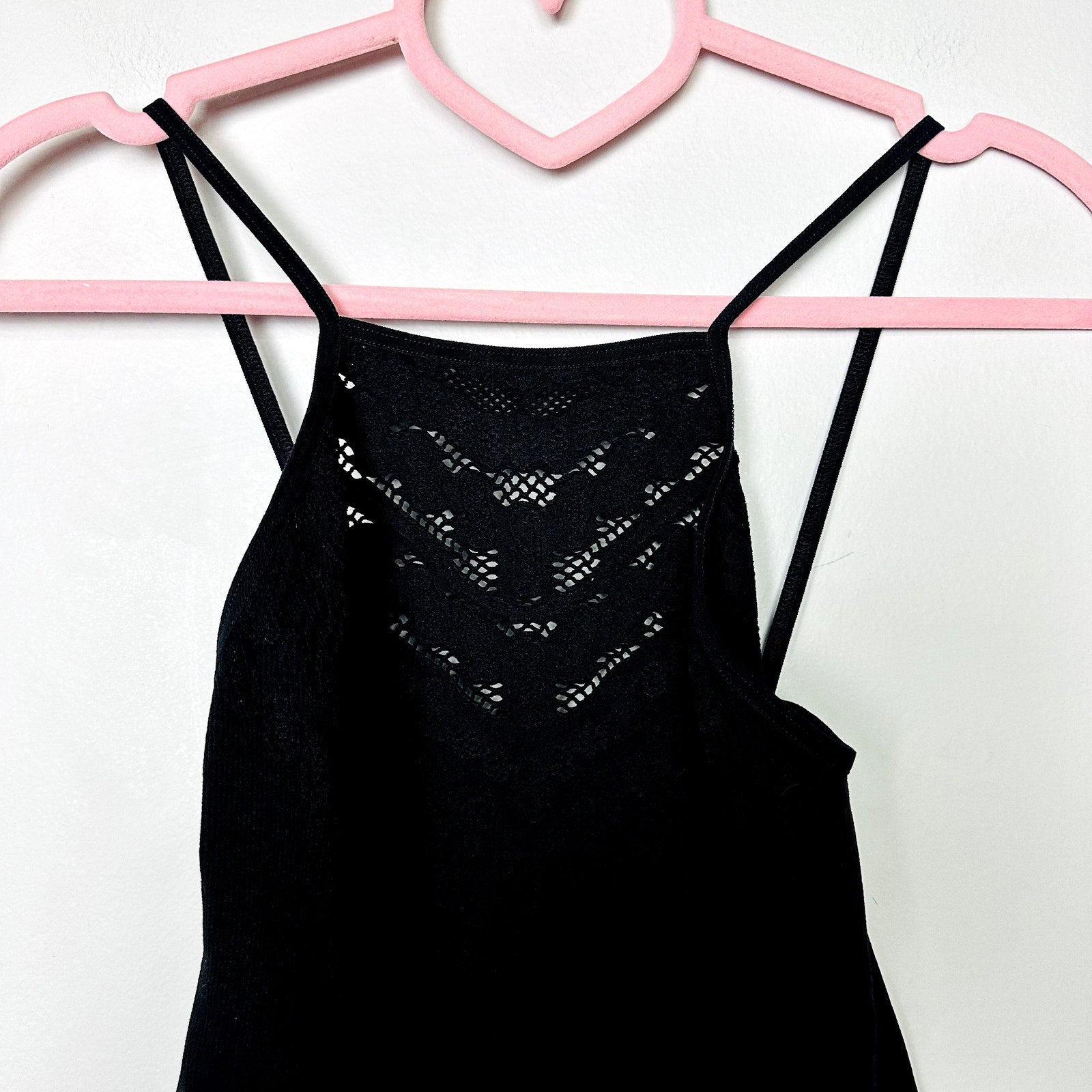 Free People Intimately NWOT Black Solstice Bodysuit Size M/L