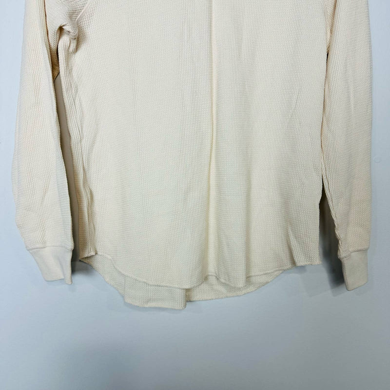 Everlane NWT The Organic Cotton Turtleneck Waffle Tee Shirt Canvas Size Small