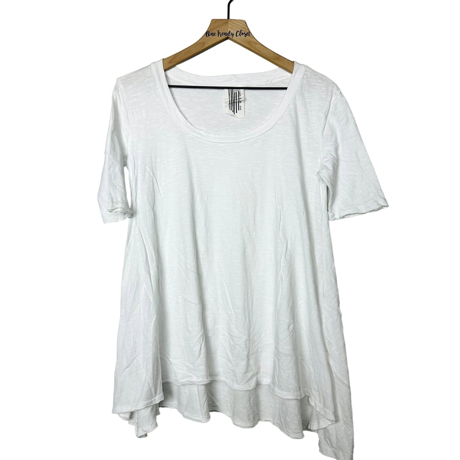 Free People NWOT Short Sleeve Shirt White Size Small