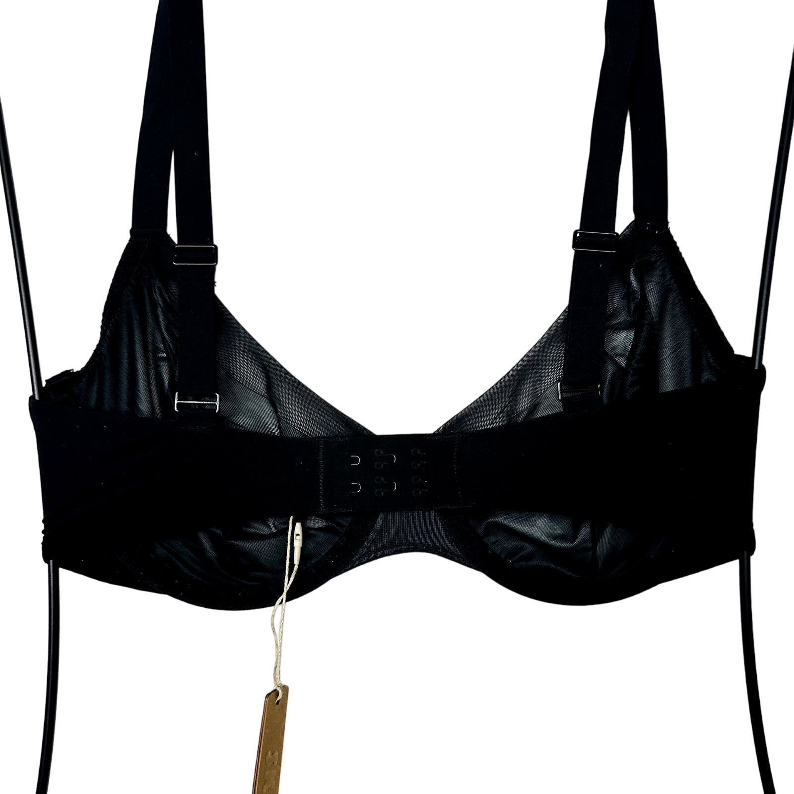 SKIMS NWT Onyx No Show Unlined Demi Bra Size 32DD