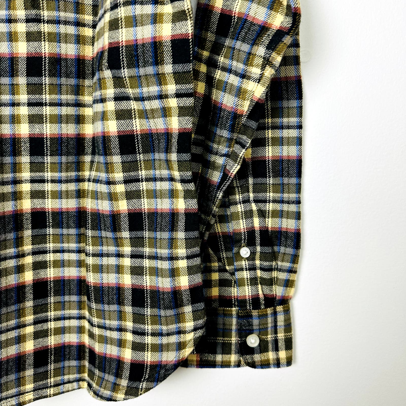 Everlane NWT The Brushed Flannel Shirt Plaid Long sleeve Multicolor Size Large