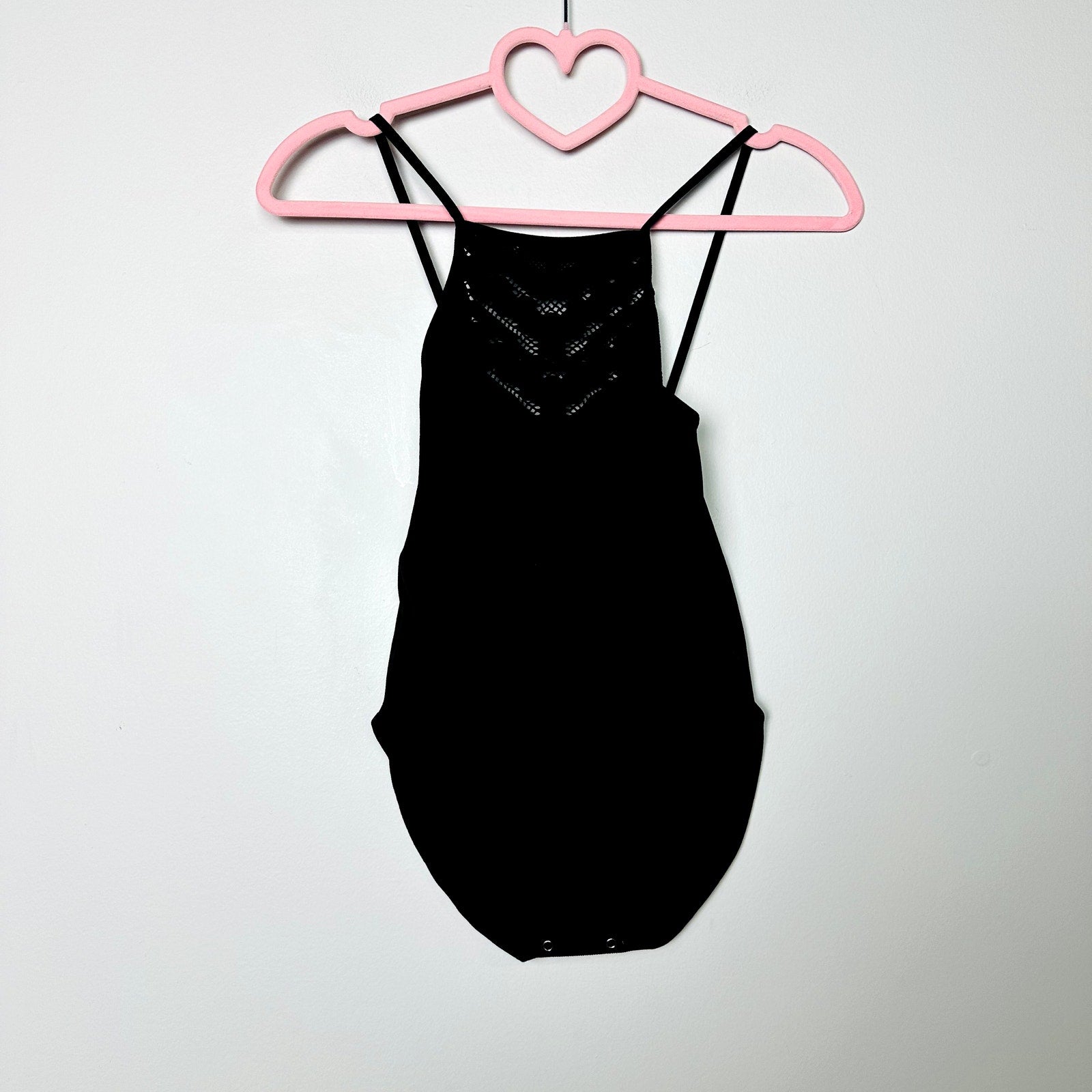 Free People Intimately NWOT Black Solstice Bodysuit Size M/L