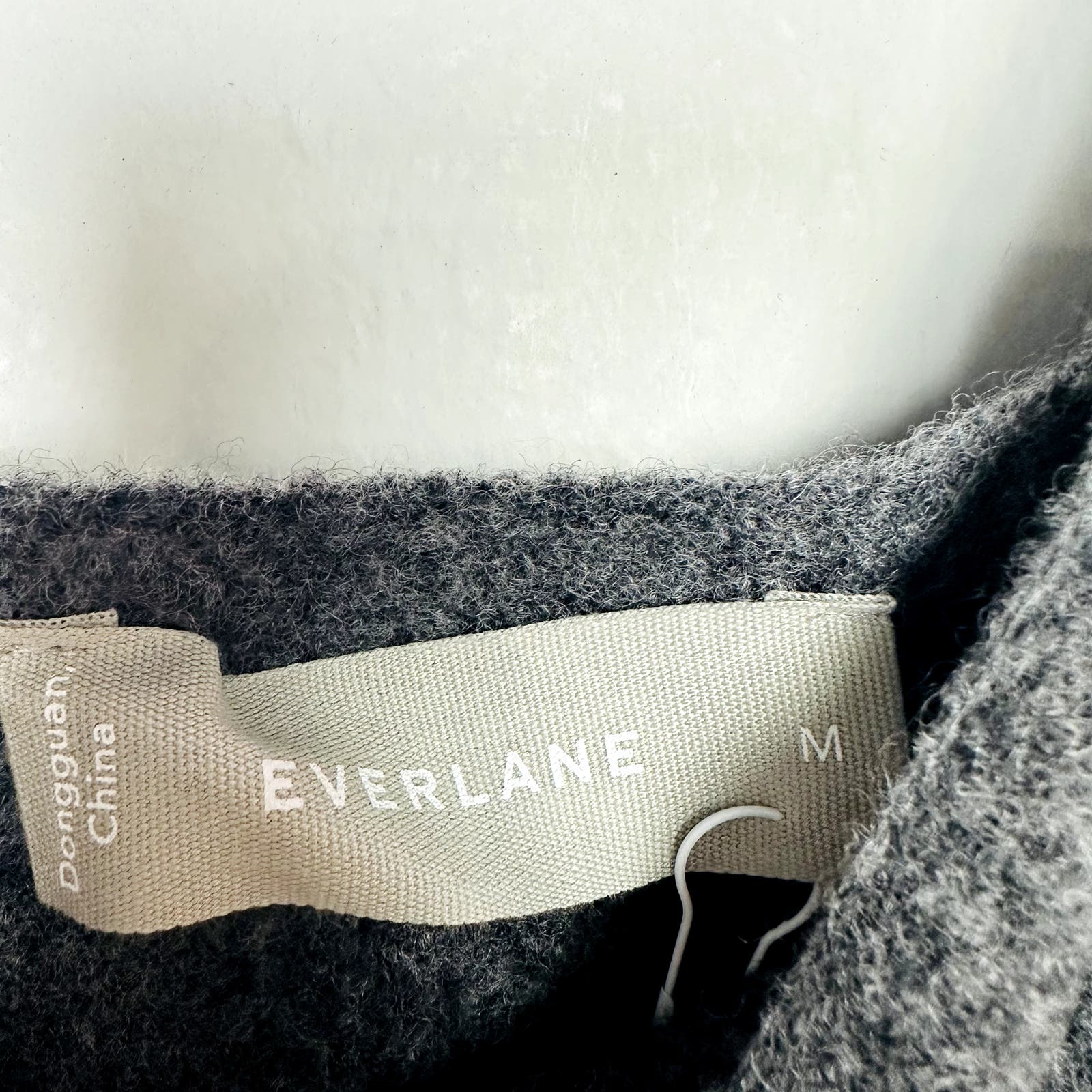 Everlane NWT The Cozy Stretch Tank Academia Wool Blend Crop Top Grey Size Medium