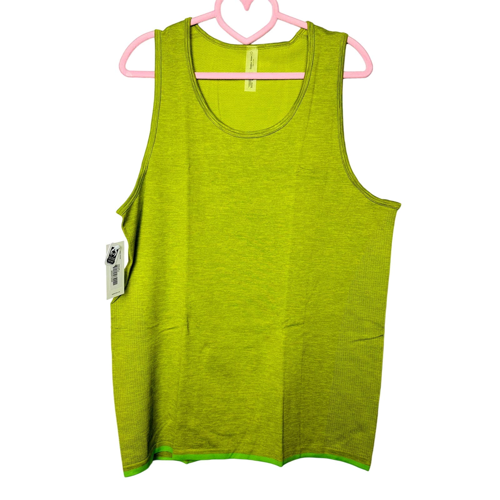 Outdoor Voices NWT Athletic Seamless Tank Green Apple Size Large