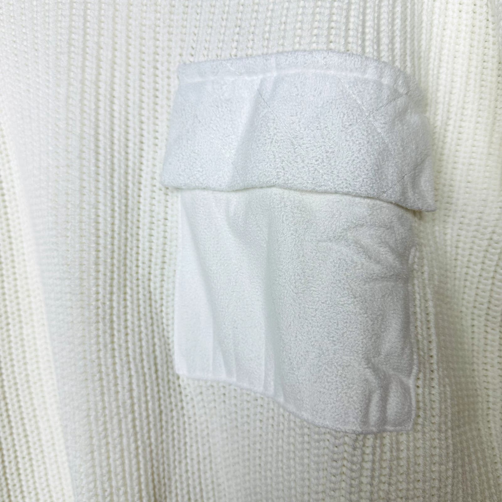 Ser.O.Ya Revolve NWT Devin Sweater White Distressed Cable Knit Pullover Size 2XS
