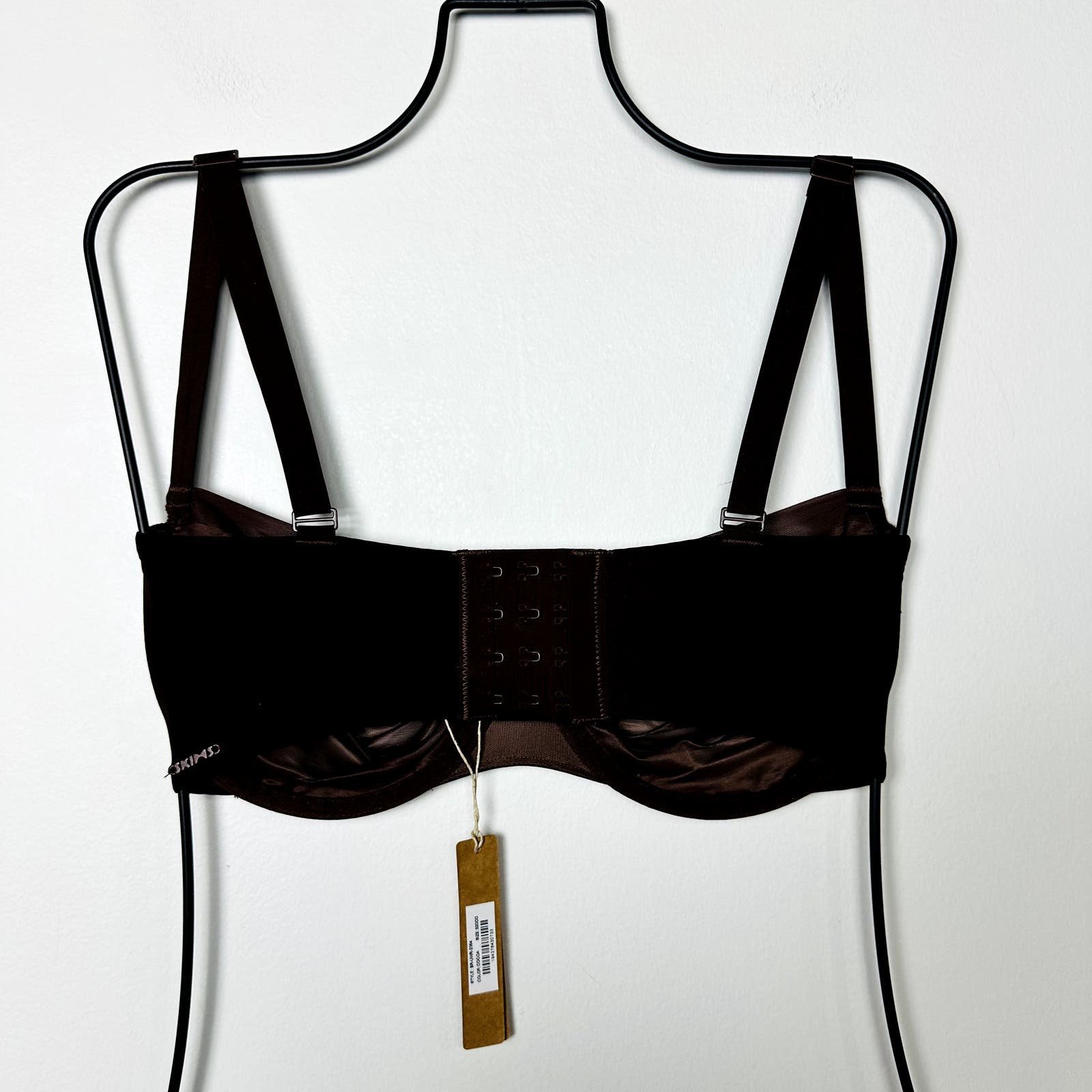 Skims NWT No Show UNLINED BALCONETTE BRA Cocoa Size 32DDD