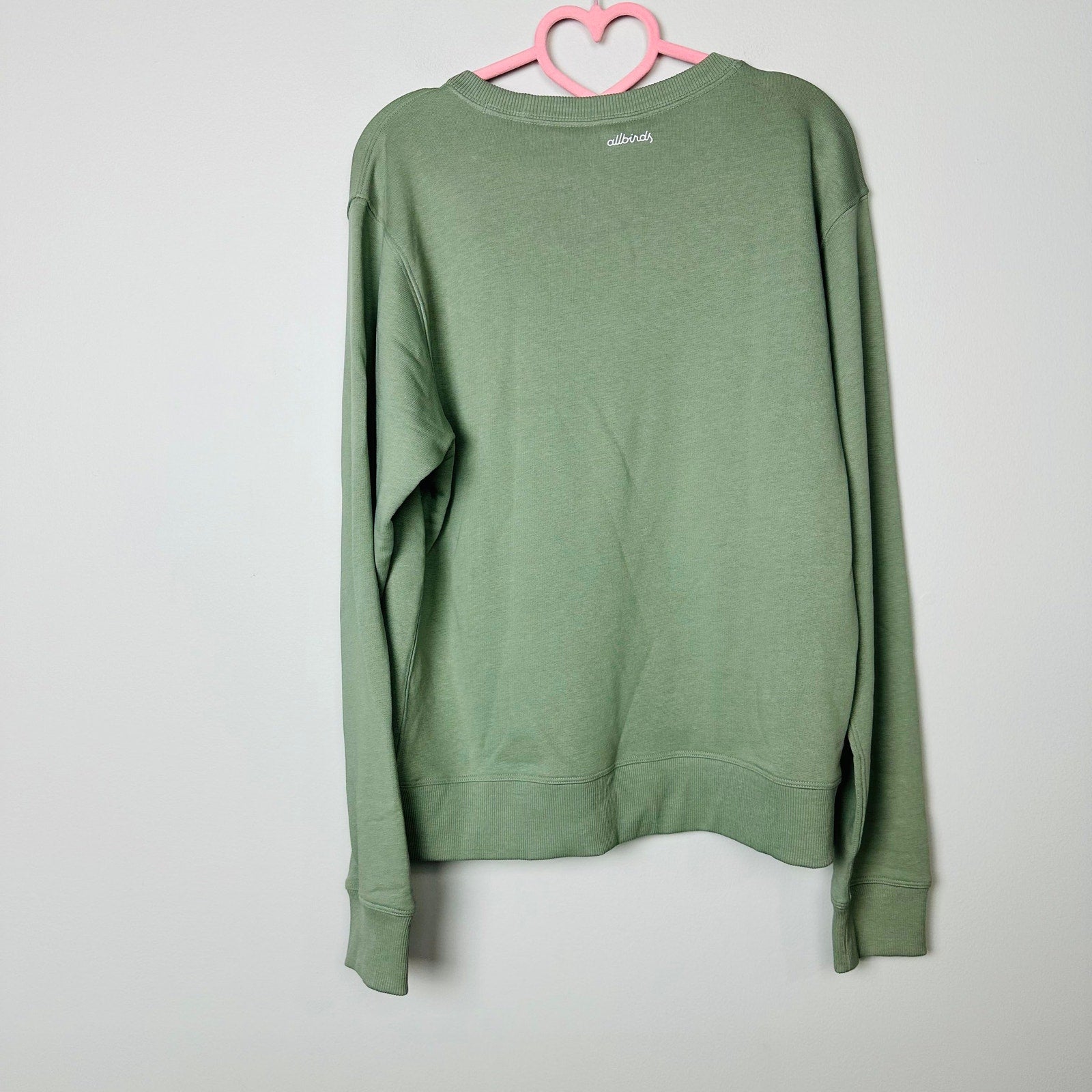 Allbirds NWT Hazy Pine R&R Green Crew Neck Long Sleeve Pullover Tee Size Large