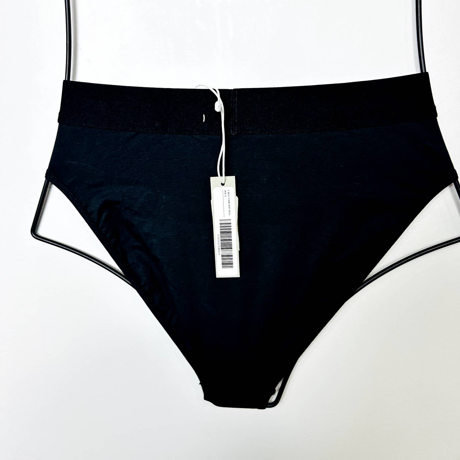 Everlane NWT The Cotton Boy Brief Cheeky High Waisted Panty Black Size Small