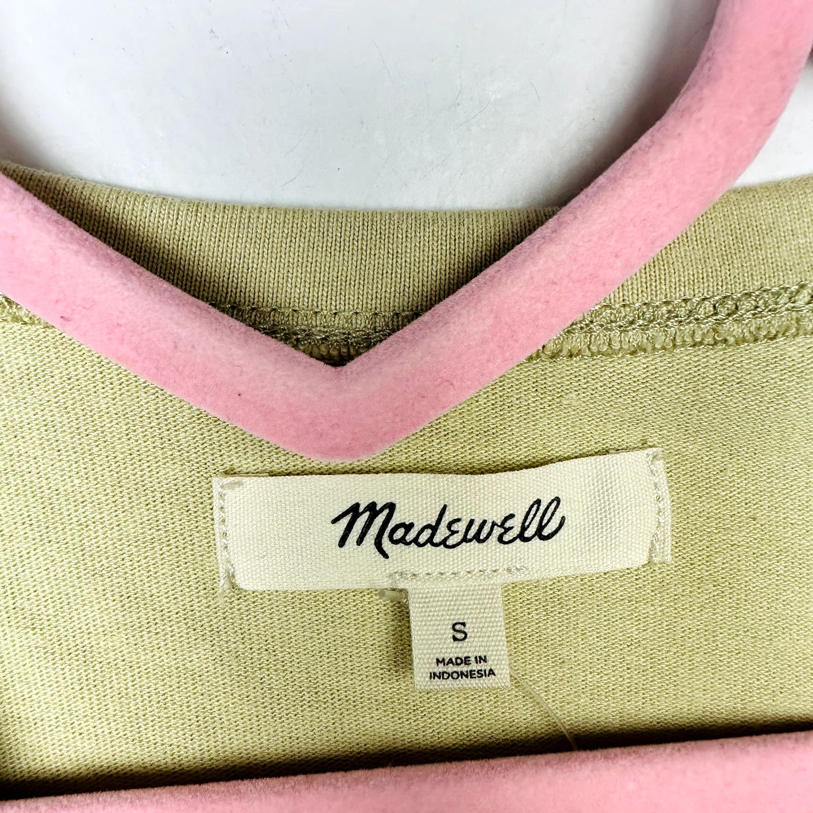 Madewell NWT Pale Lichen Heavyweight Jersey Crewneck Tee Small