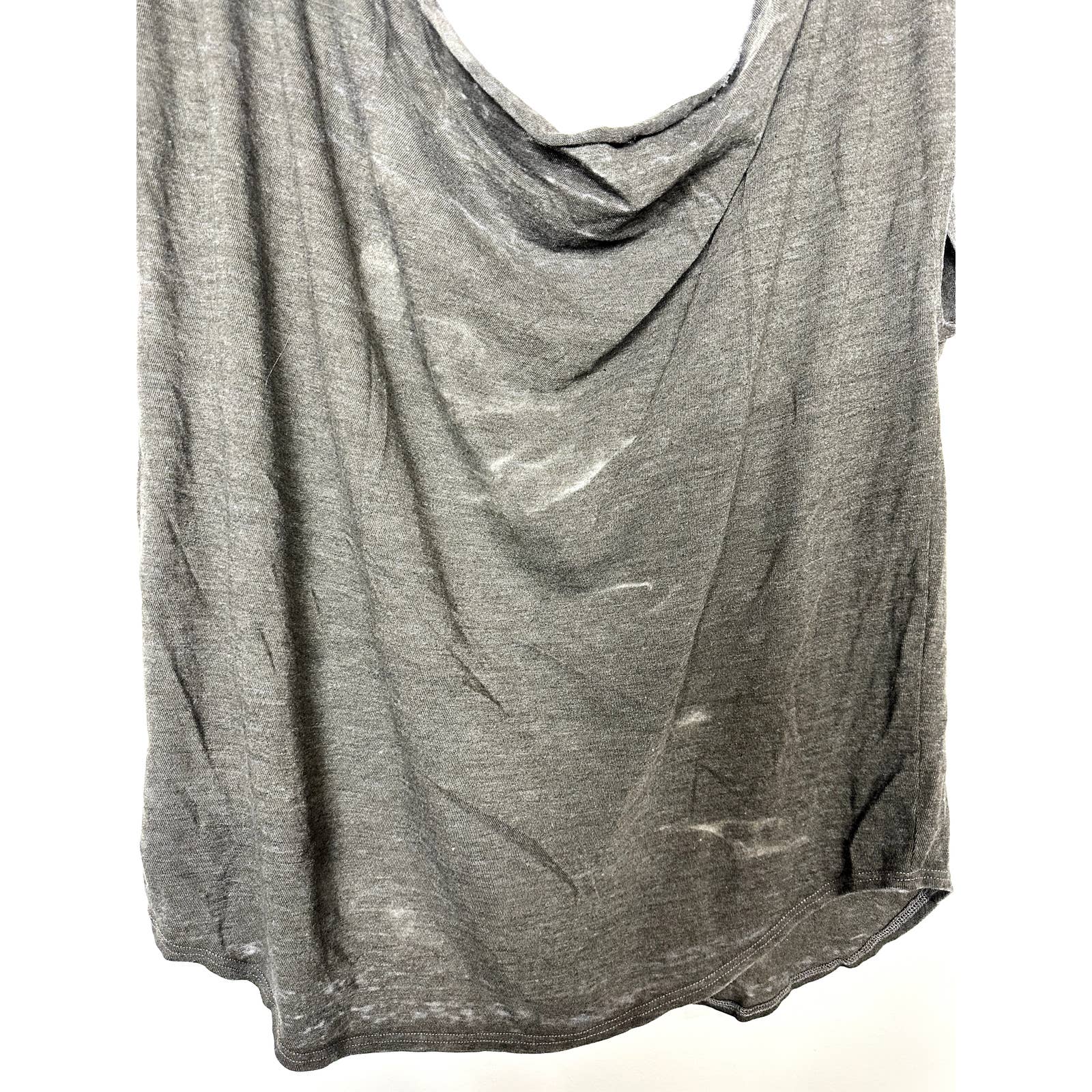 Chaser NWT Cutout Draped Back Shirttail Cap Sleeve Oversized Top Canteen