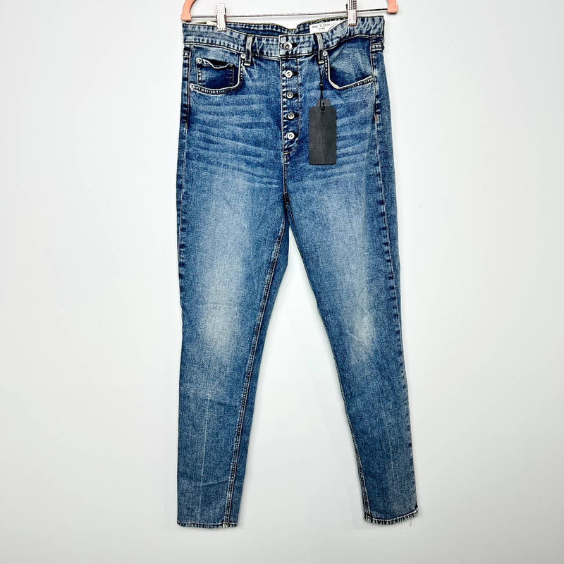 rag & bone NWT Nina High-Rise Button Fly Skinny Fit Denim Jeans Farrow Size 32