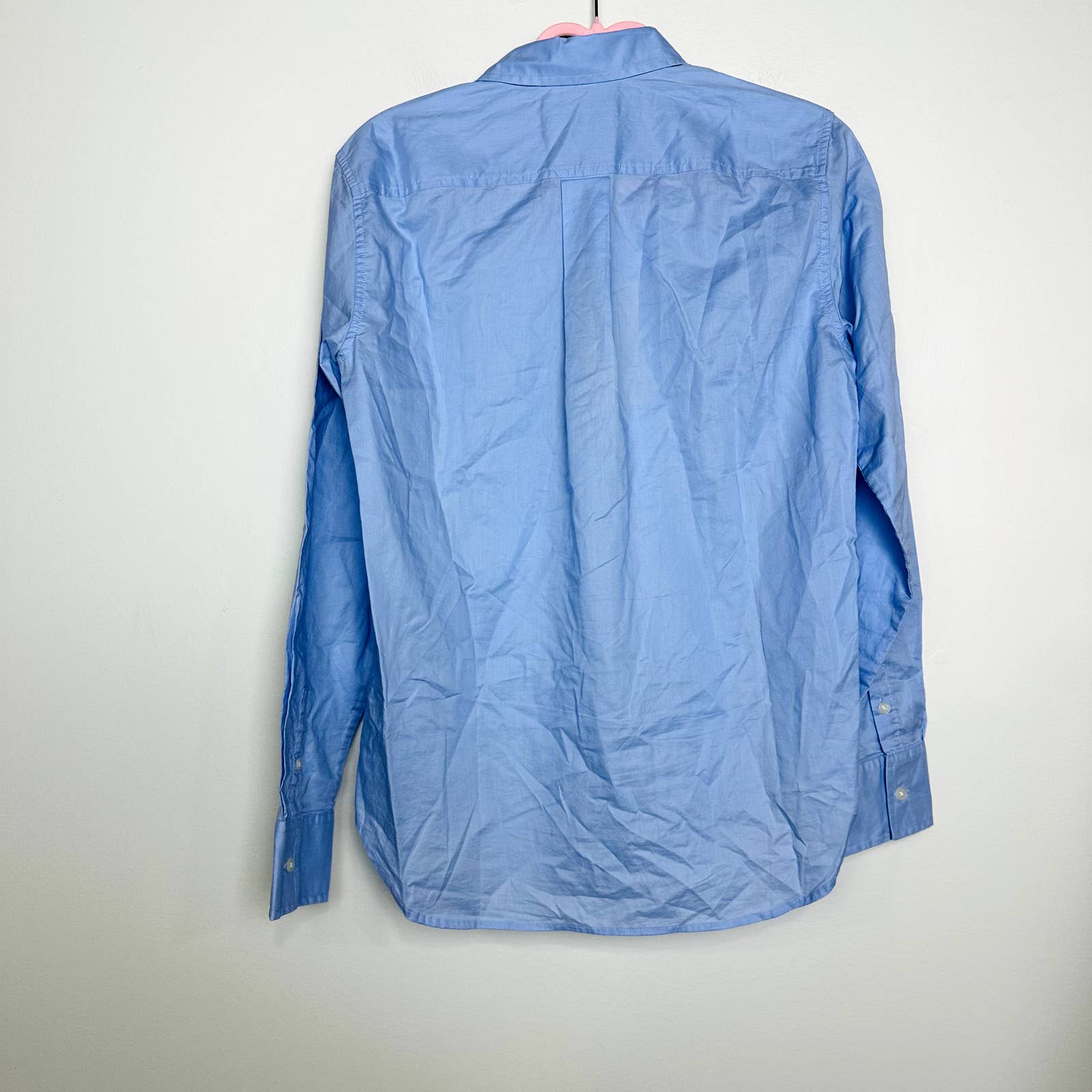 Everlane NWT The Silky Cotton Oversized Tunic Button Down Shirts Blue Size 00