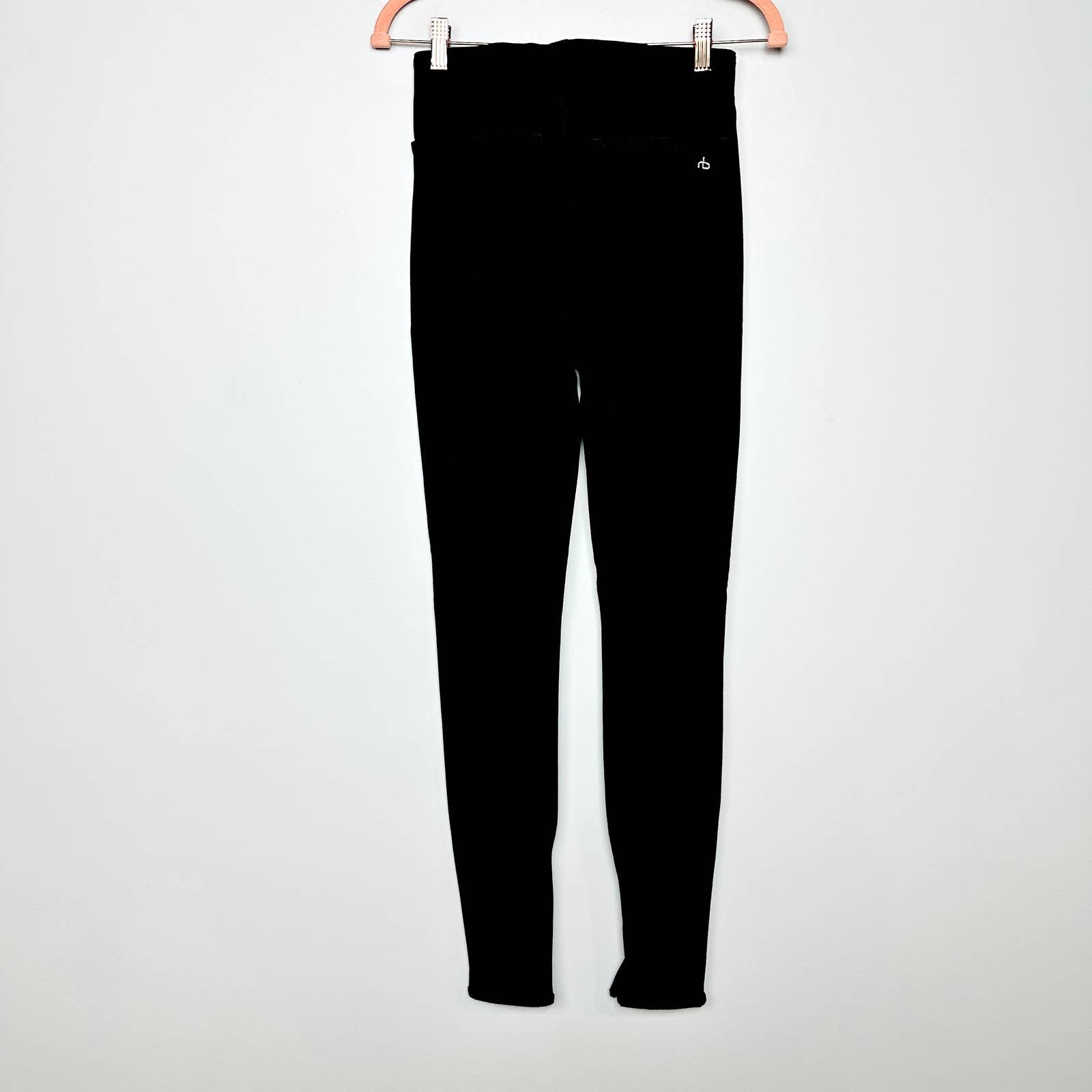 rag & bone NWT Nina High Rise Pull-On with Slit Skinny Denim Jeans Black Size XS