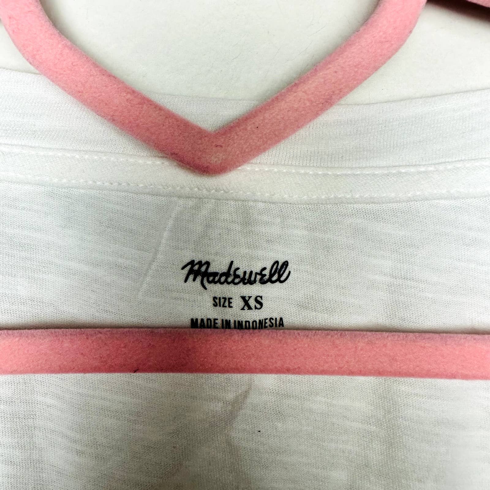 Madewell NWT White Whisper Cotton V-Neck Short Sleeve Tee XS