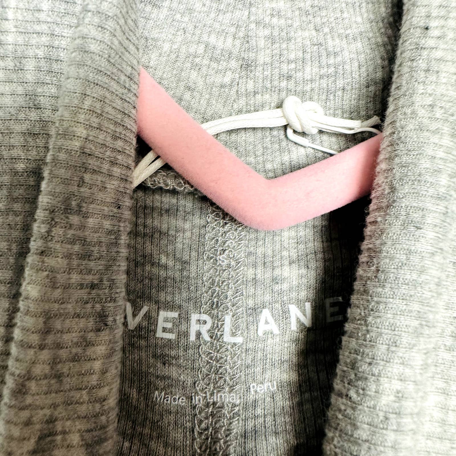 Everlane NWT The Supima Micro Rib Turtleneck Slim Fit Top Heathered Gray Small