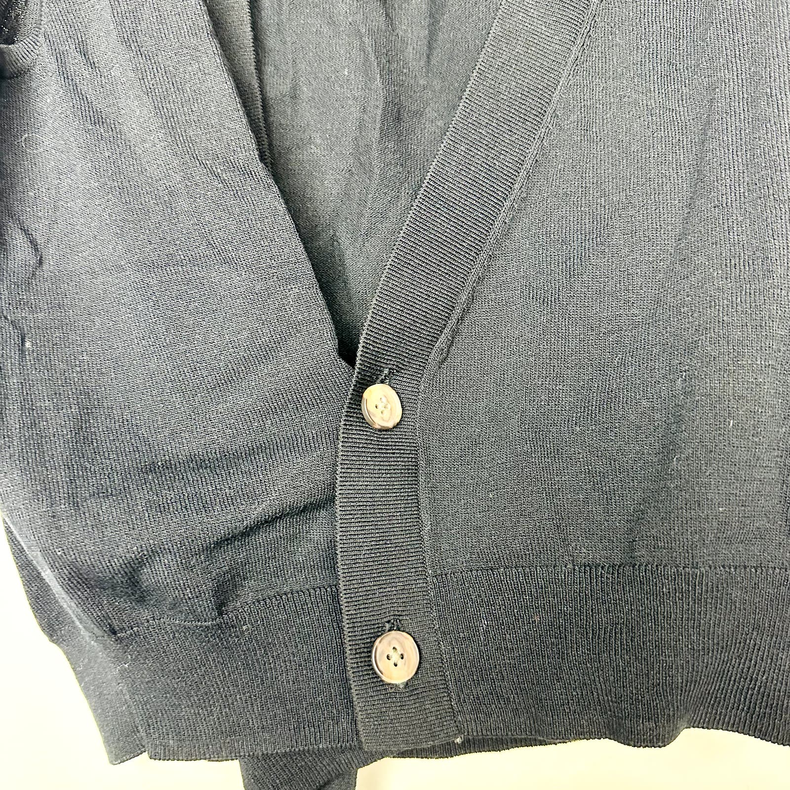 Madewell NWT Black Asymmetric-Button Sweater Vest Size 2XS