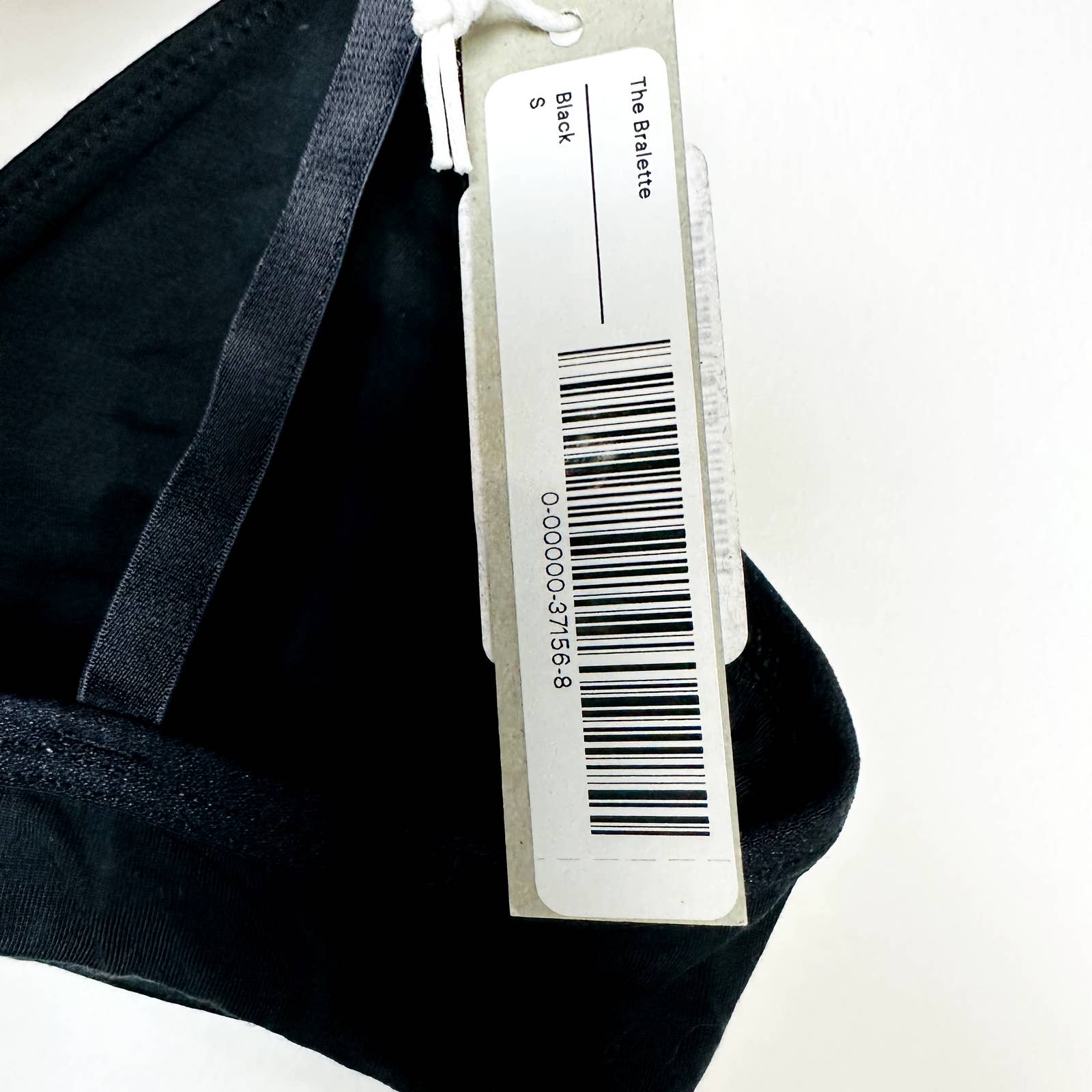 Everlane NWT The Cotton Bralette Unpadded Wireless Soft Supima Bra Black Small
