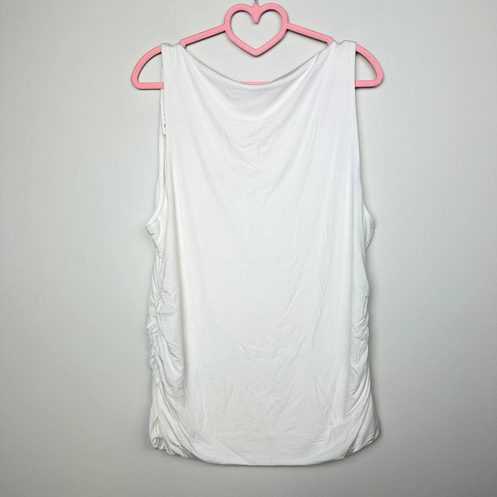 J. Crew NWT White Sleeveless FormKnit Shell Tank Top Size XL