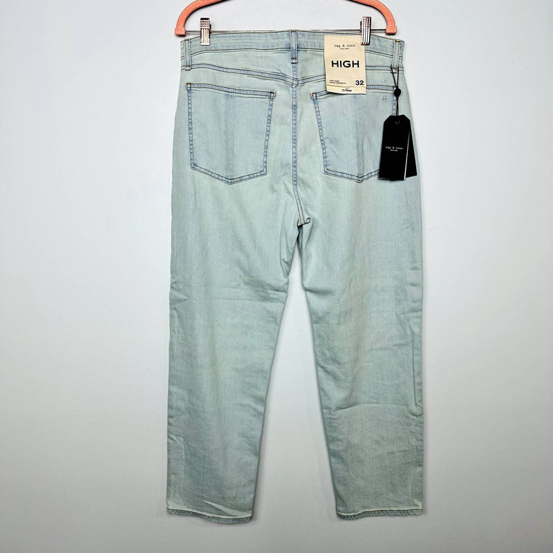 rag & bone NWT Nina High-Rise Cigarette Slim Fit Denim Jeans Clean Edgeview 32