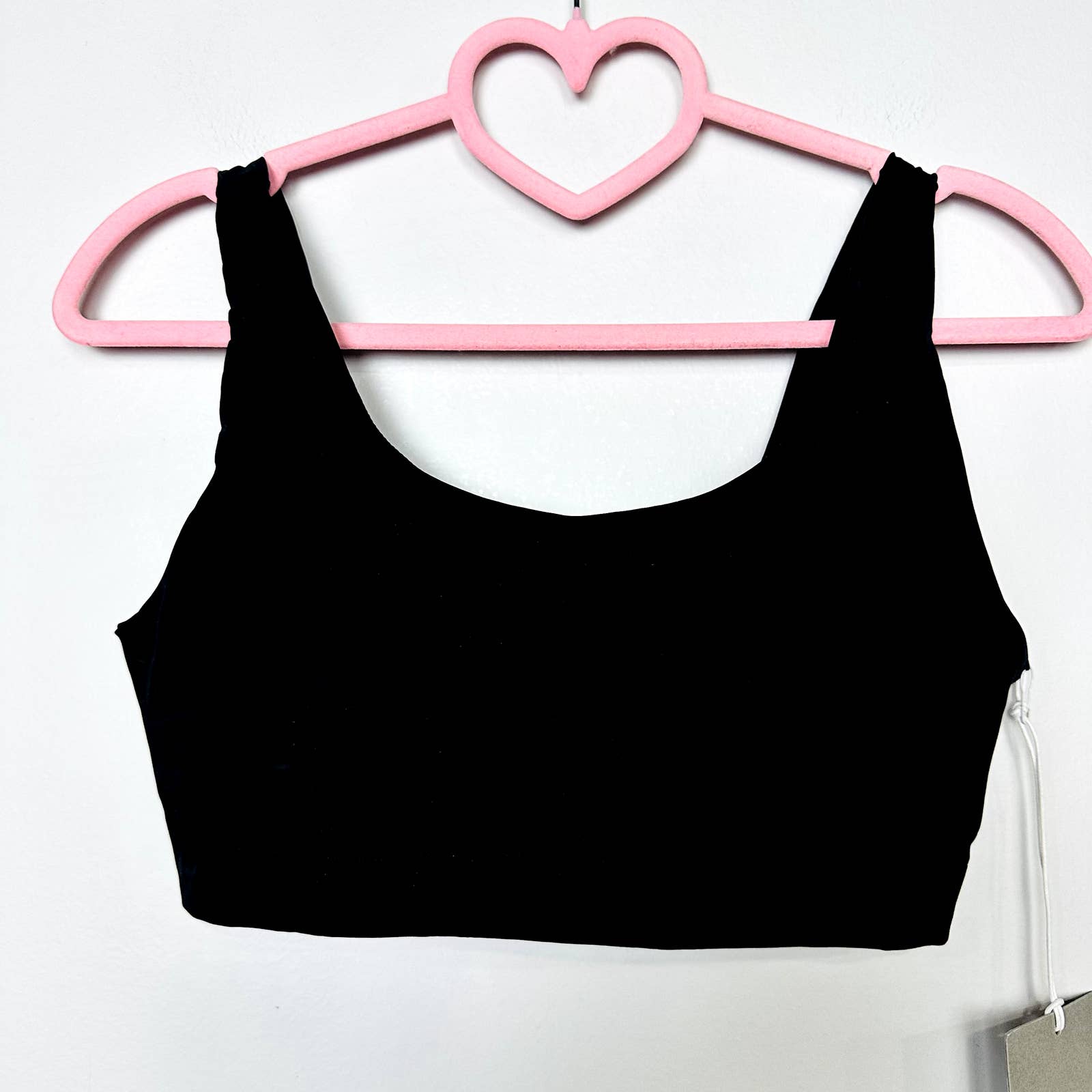 Everlane NWT The Perform Cropped Bra Workout Yoga Sports Bra Black Size Small